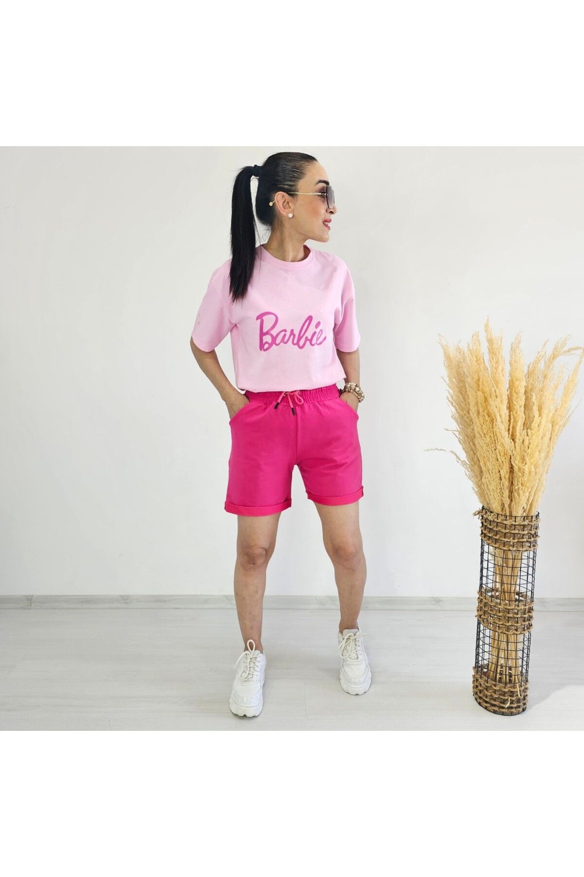 6 butik altı üstü butik Barbie Baskı Tişört