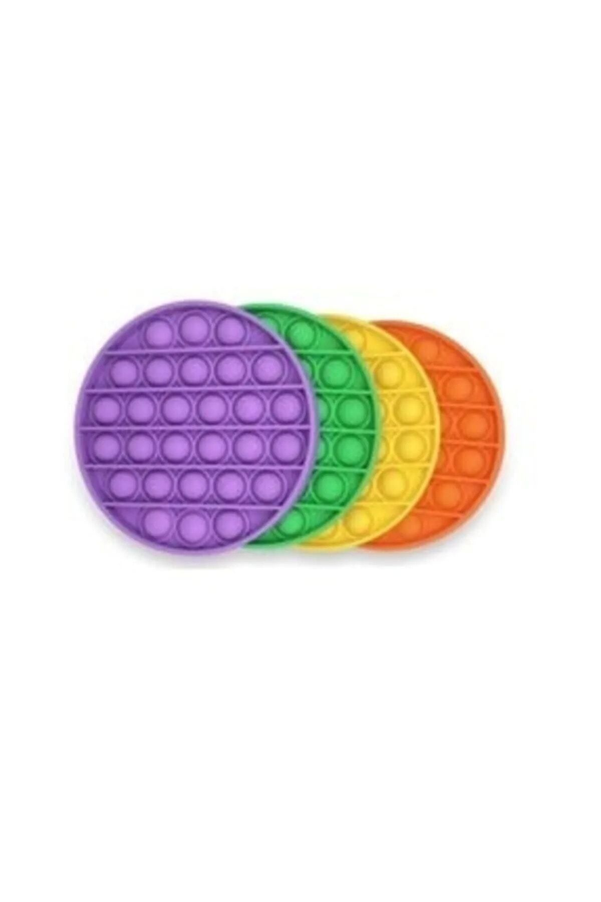 teknotrust 4'lü Pop It Push Bubble Zihinsel Stres Oyuncağı Seti, Eğlenceli ve Rahatlatıcı Fidget Oyunu