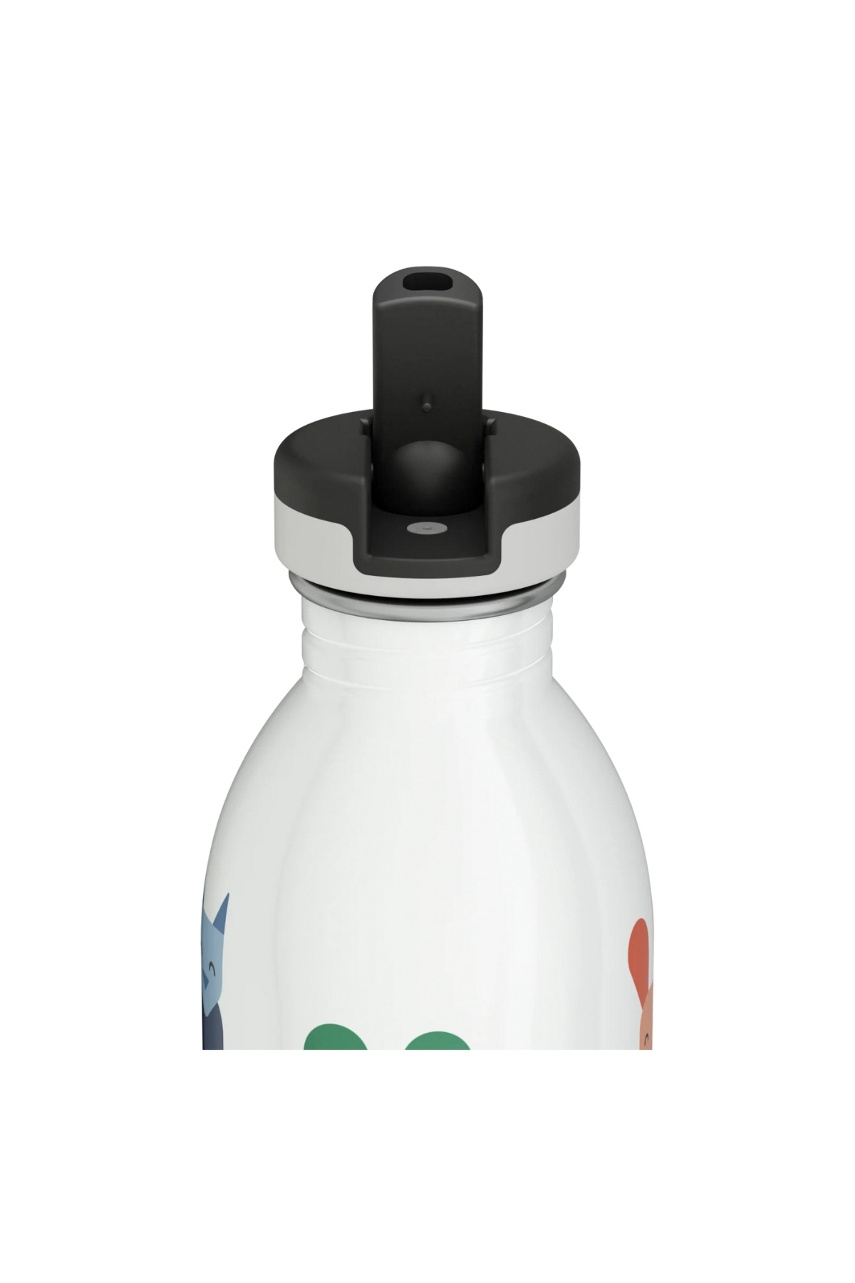 24 Bottles Kids Bottle Best Friends Pipetli Paslanmaz Çelik Çocuk Su Matarası 500 ml fotoğrafı 3 (önizleme)