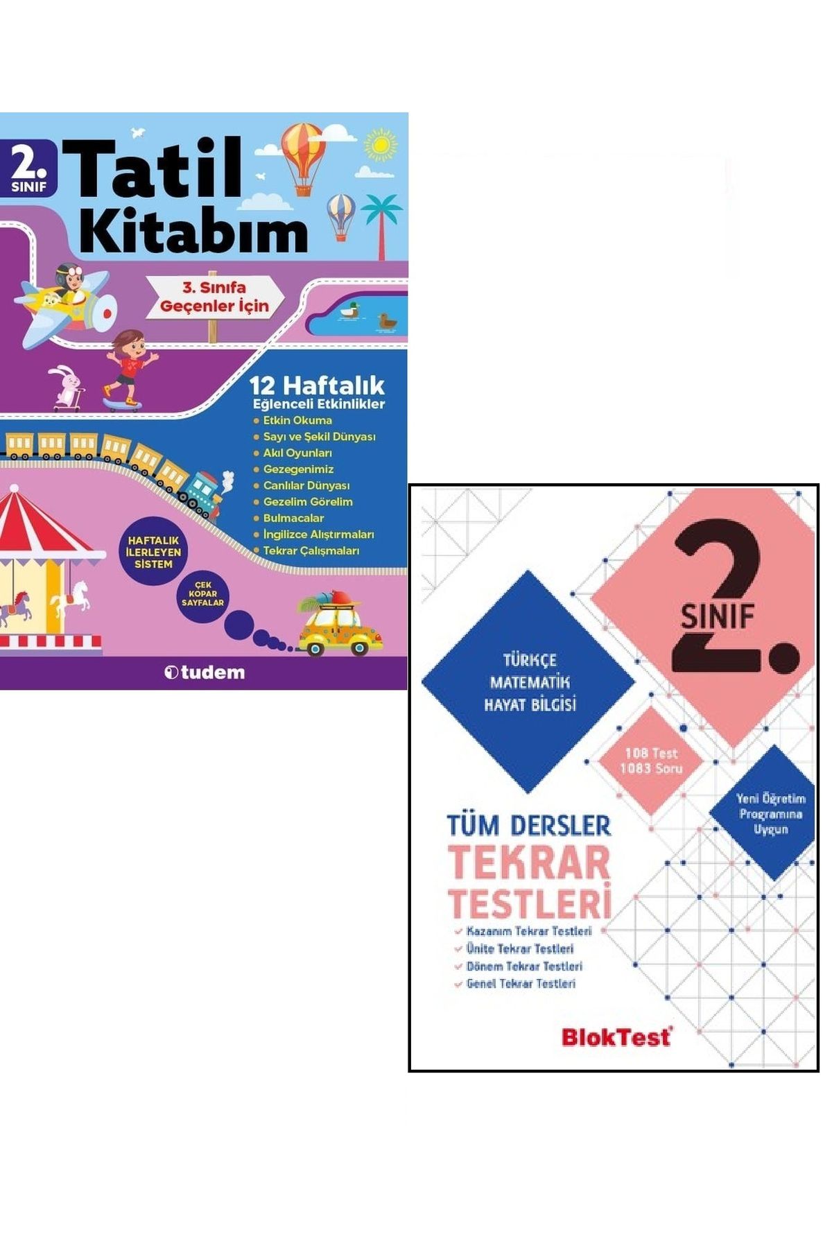 Tudem Yayınları Tudem Yayınları 2 Sınıf Tatil Kitabım 3e Geçenler İçin + BLOKTEST 2 TEKRAR TESTİ İLAVE