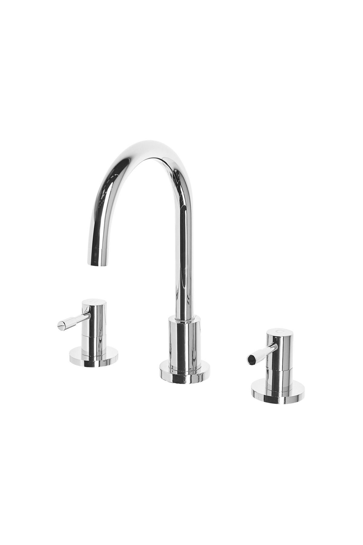 BELIANI SIPI Lavabo Bataryası, 3 Delikli, Pirinç Gövde, Su Tasarruflu, Kavisli Tasarım