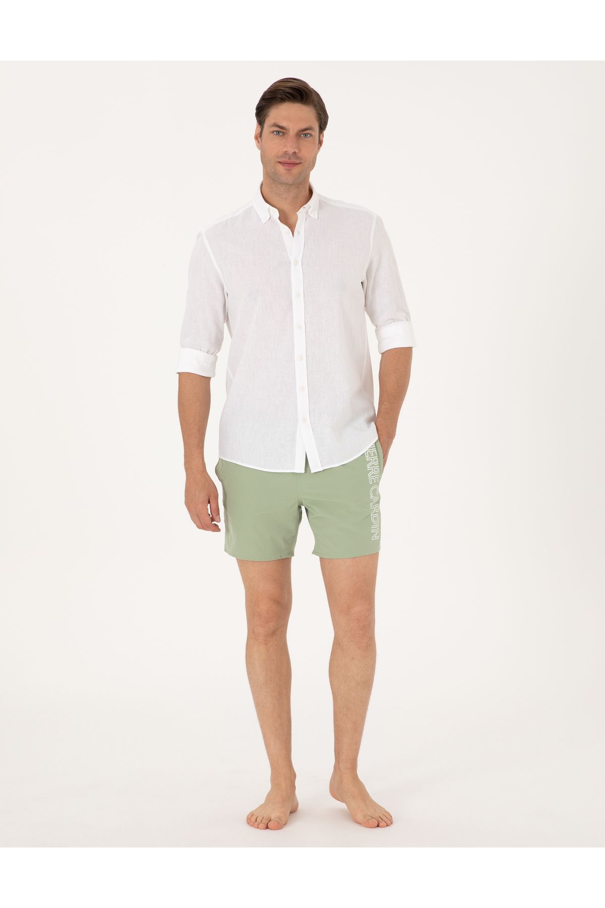 Pierre Cardin Yeşil Deniz Şortu 50307959-VR016