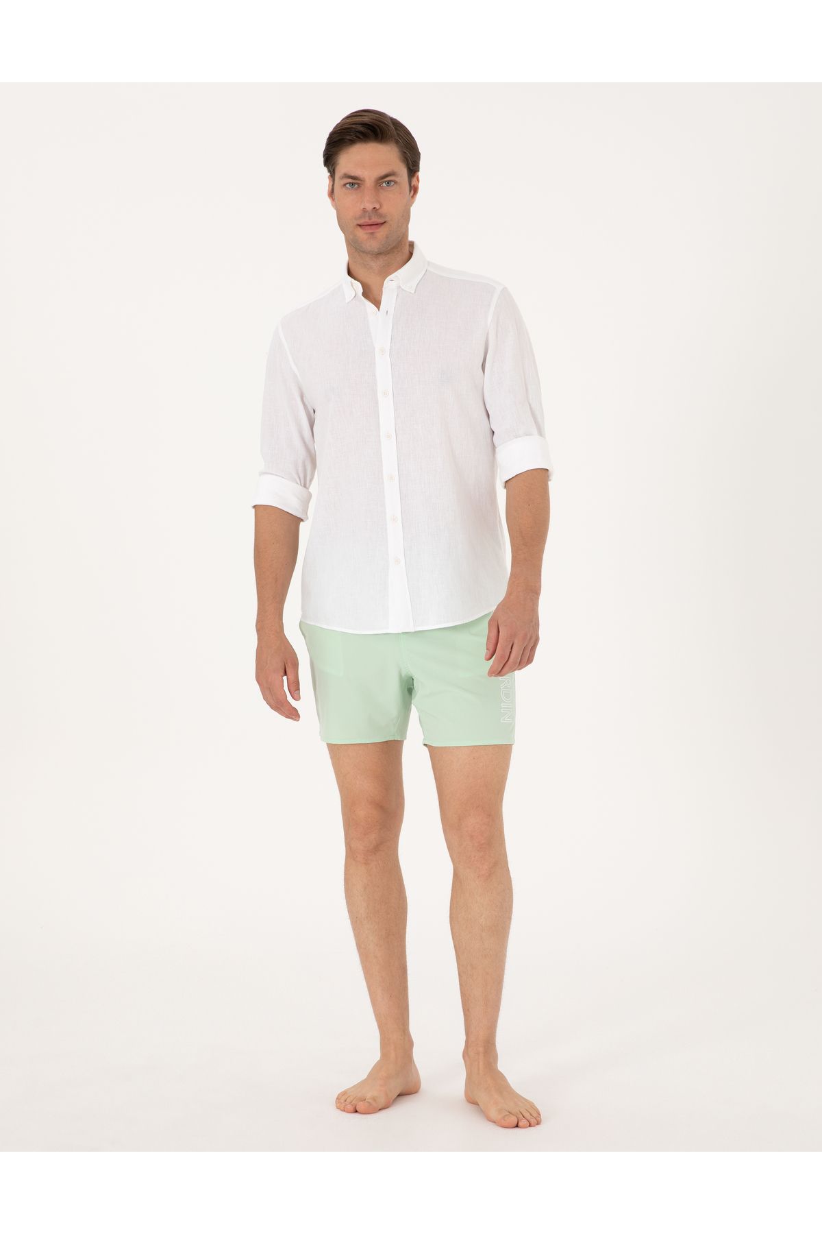 Pierre Cardin Su Yeşili Deniz Şortu 50307959-VR083