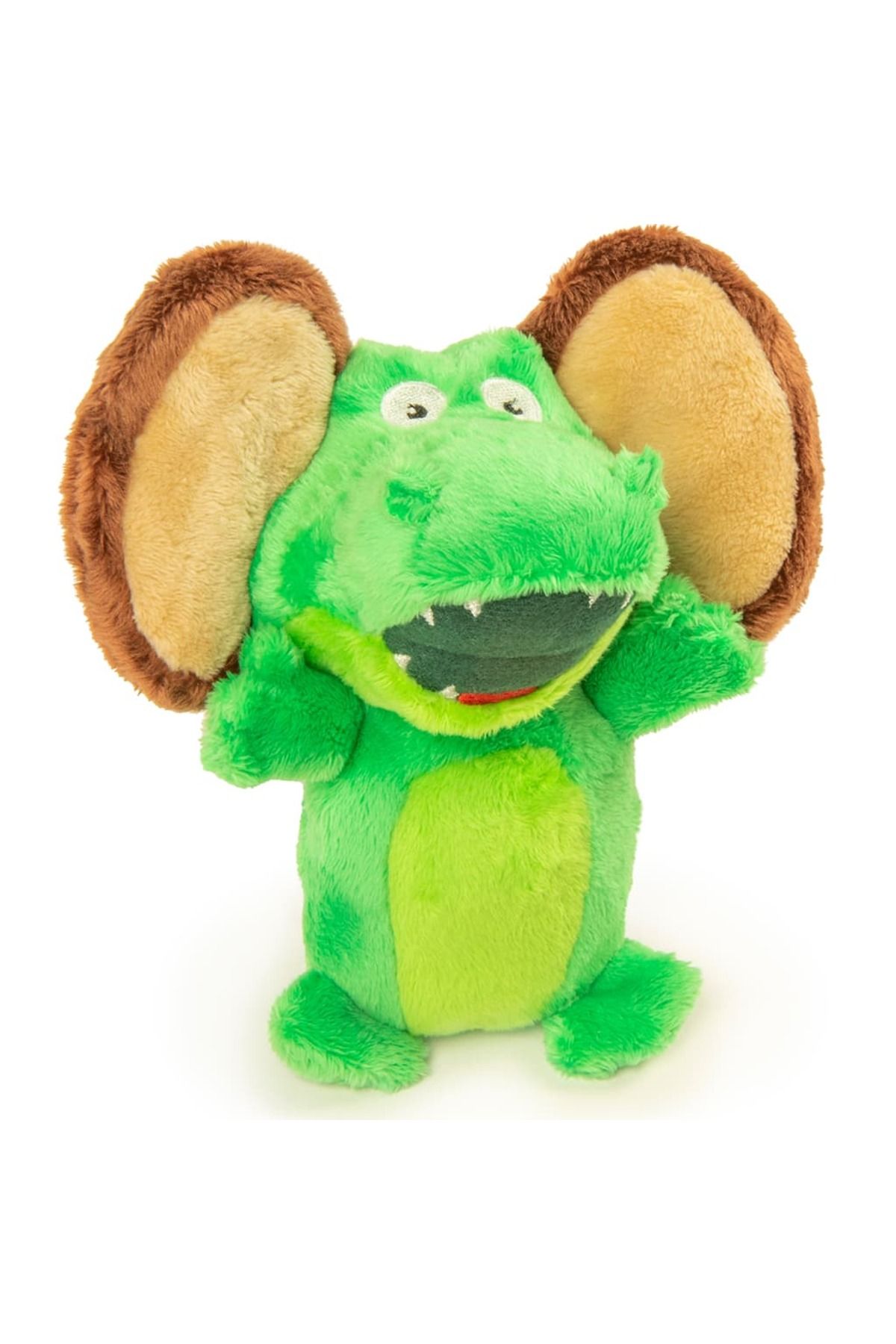 goDog-Silent Squeakï¿½ Flips Gator Monkey with Chew Guard Technologyï¿½ Durable Plush Dog Toy, Small 1