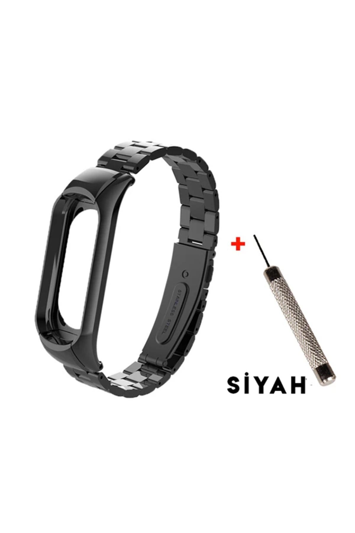 demila Xiaomi Mi Band 3 Aklıllı Saat 3 Bakla Çelik Kayış Kordon-(5775) - MLA3847-1605