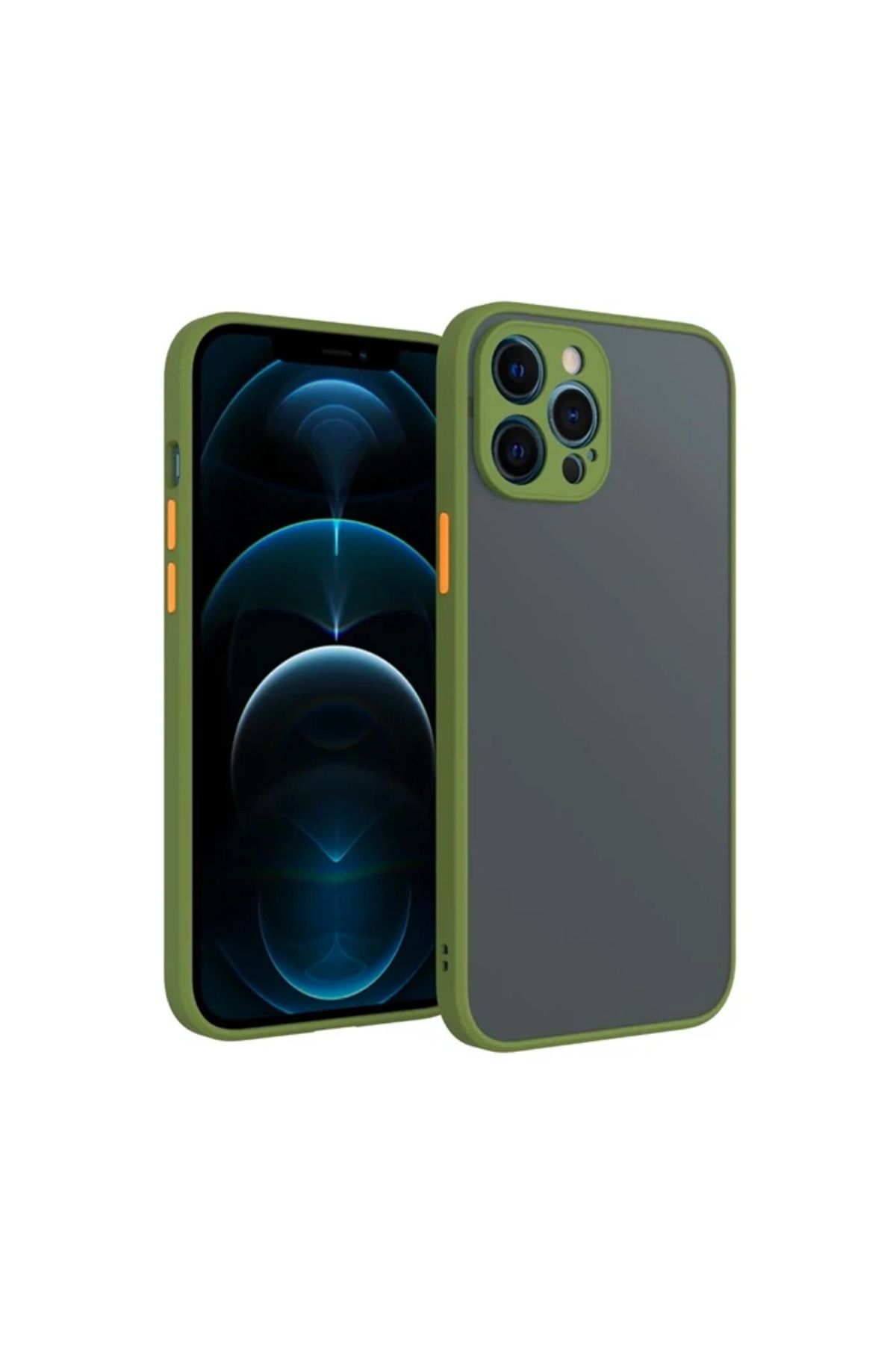 Marsilyan iPhone 12 Pro 6.1inç Kamera Korumalı Premium Silikon Kılıf-(5775) - MCT7808-1957