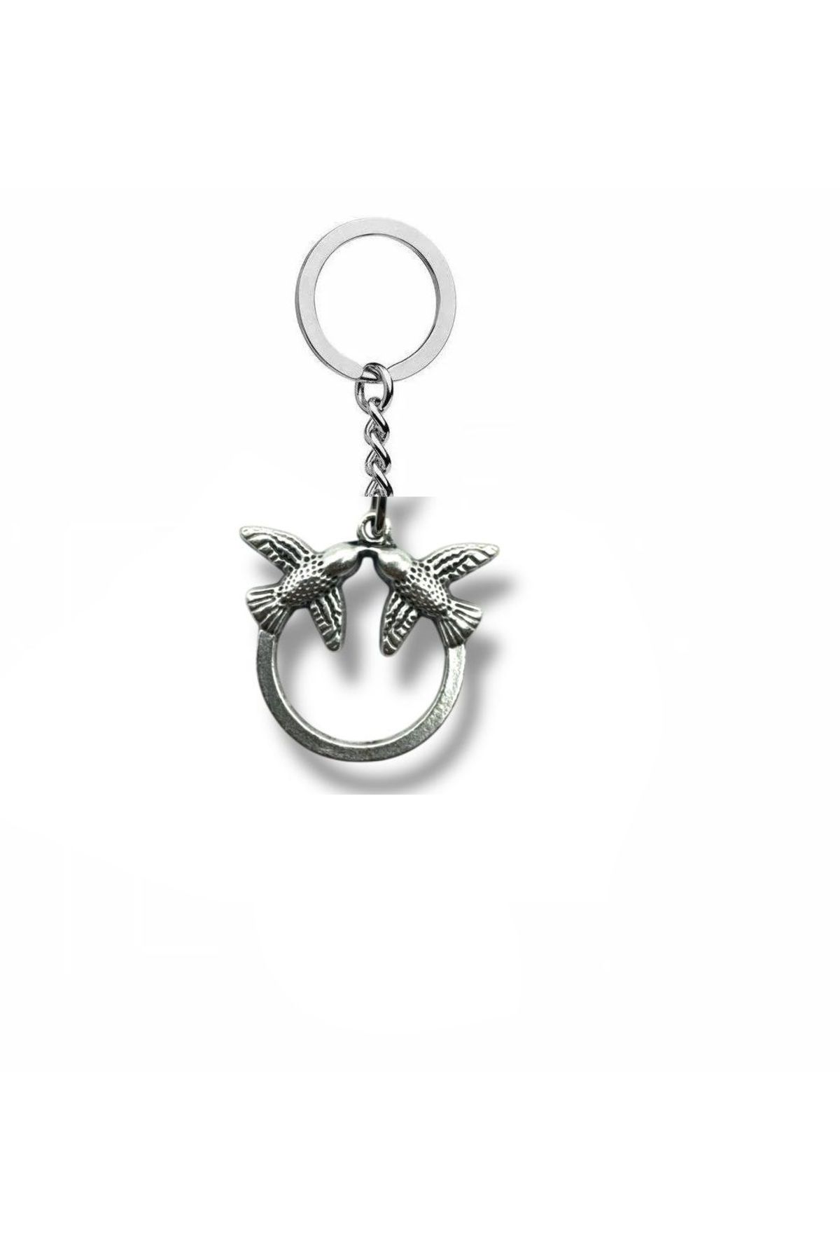 Herşey Nota Twin Flight – Double Bird Figürlü Unisex Metal Anahtarlık