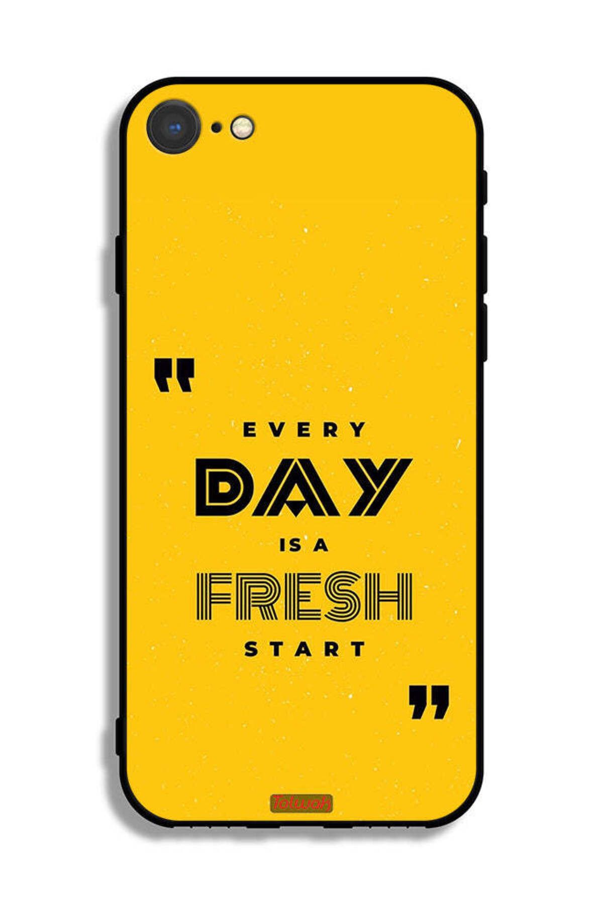 Tolwak-Apple iPhone 7 Protective Case Every Day Is A Fresh Start 2