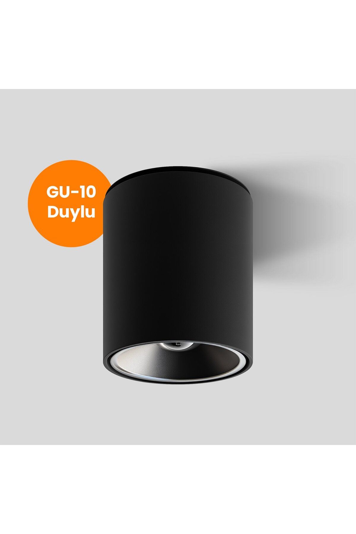 MAXLED Silindir Dekoratif Armatür (Siyah-Platin) Maxled MX-3504