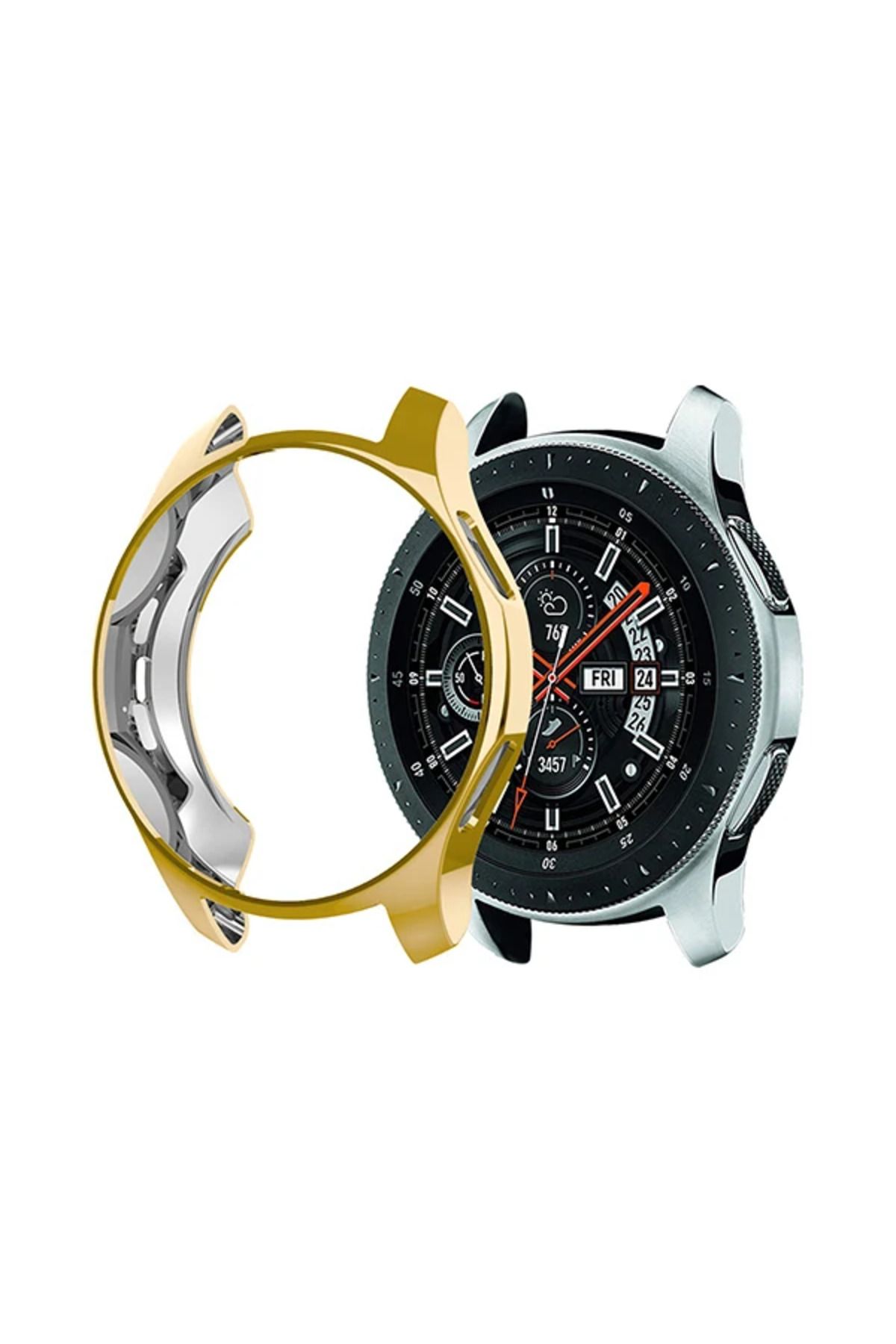 Marsilyan Ally Samsung Watch 42mm Lazer Kaplama Slim Silikon Bumber Kılıf-(5775) - MCT8949-8154