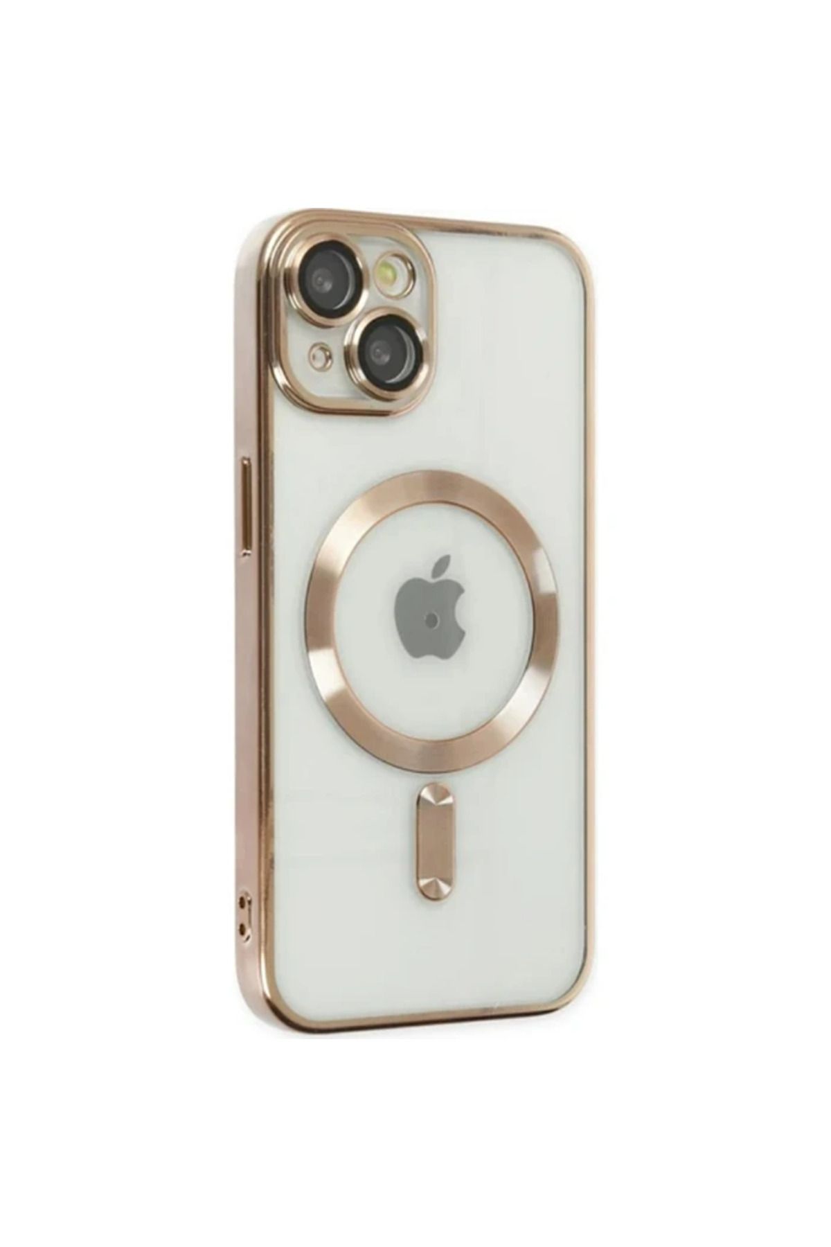 LaCend ALLY iPhone 14 6.1inç Renkli Kenar Lazer Çerçeveli Magsafe Uyumlu Silikon Kılıf - LC2989-7467