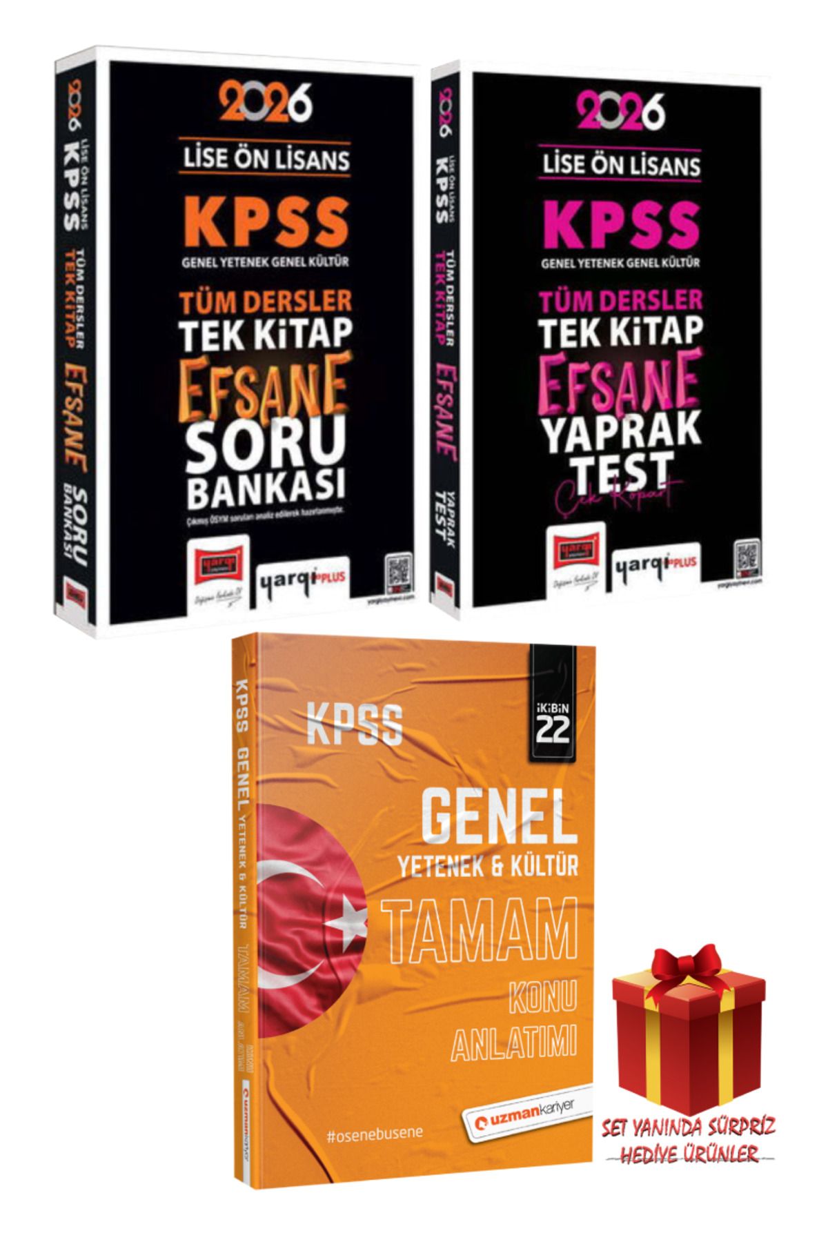 Yargı Yayınları 2026 KPSS Lise Ön Lisans Tüm Dersler Tek Kitap Efsane Soru Bankası+ Yaprak Test+ TAMAM Konu Anlatımı