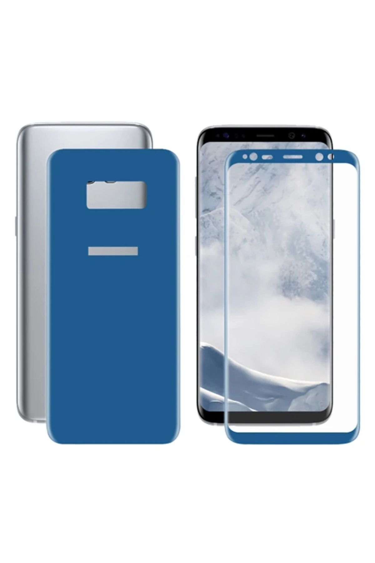 ONE Ally Samsung Galaxy S8 İçin Kavisli Full Ön Arka Cam Koruyucu-(5775) - CDY3021-2226