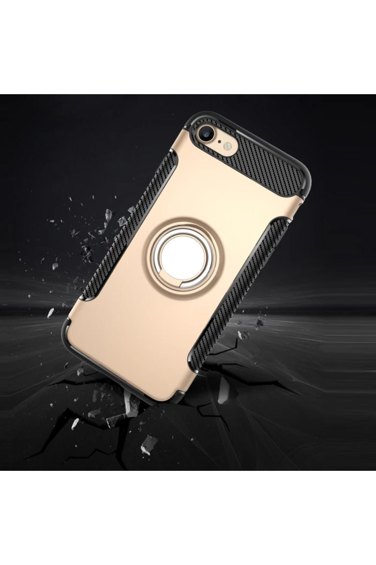 LaCend iPhone SE3-SE2 İPhone 8-7 Kılıf Darbe Emici Armor Tpu+Pc Kılıf-(5775) - LC9943-5311