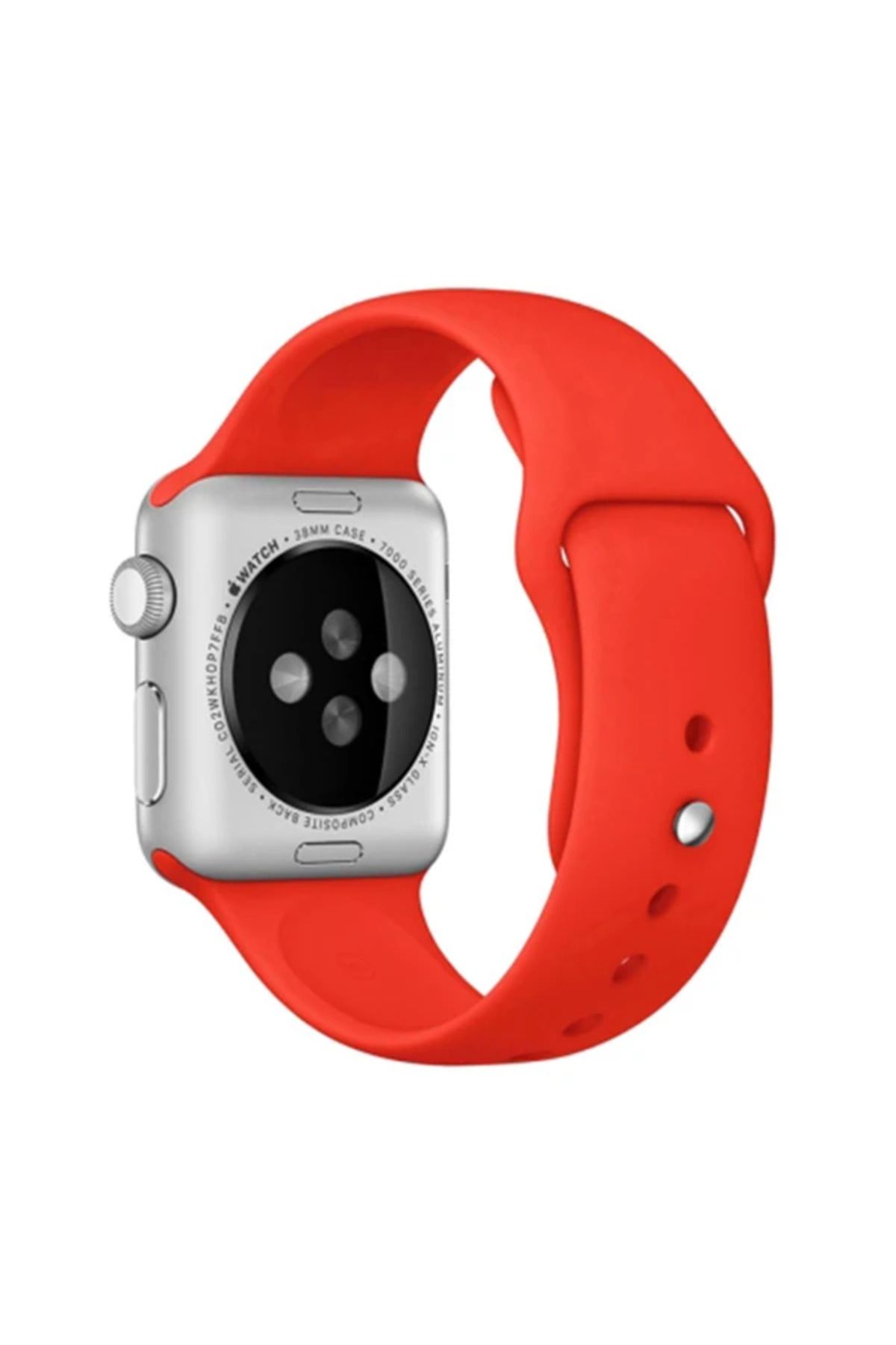 Marsilyan Ally Apple Watch 7-8 41mm 6-5-4- 40mm Silikon Kordon Kayış 3-2-1 38mm-(5775) - MCT9425-6774