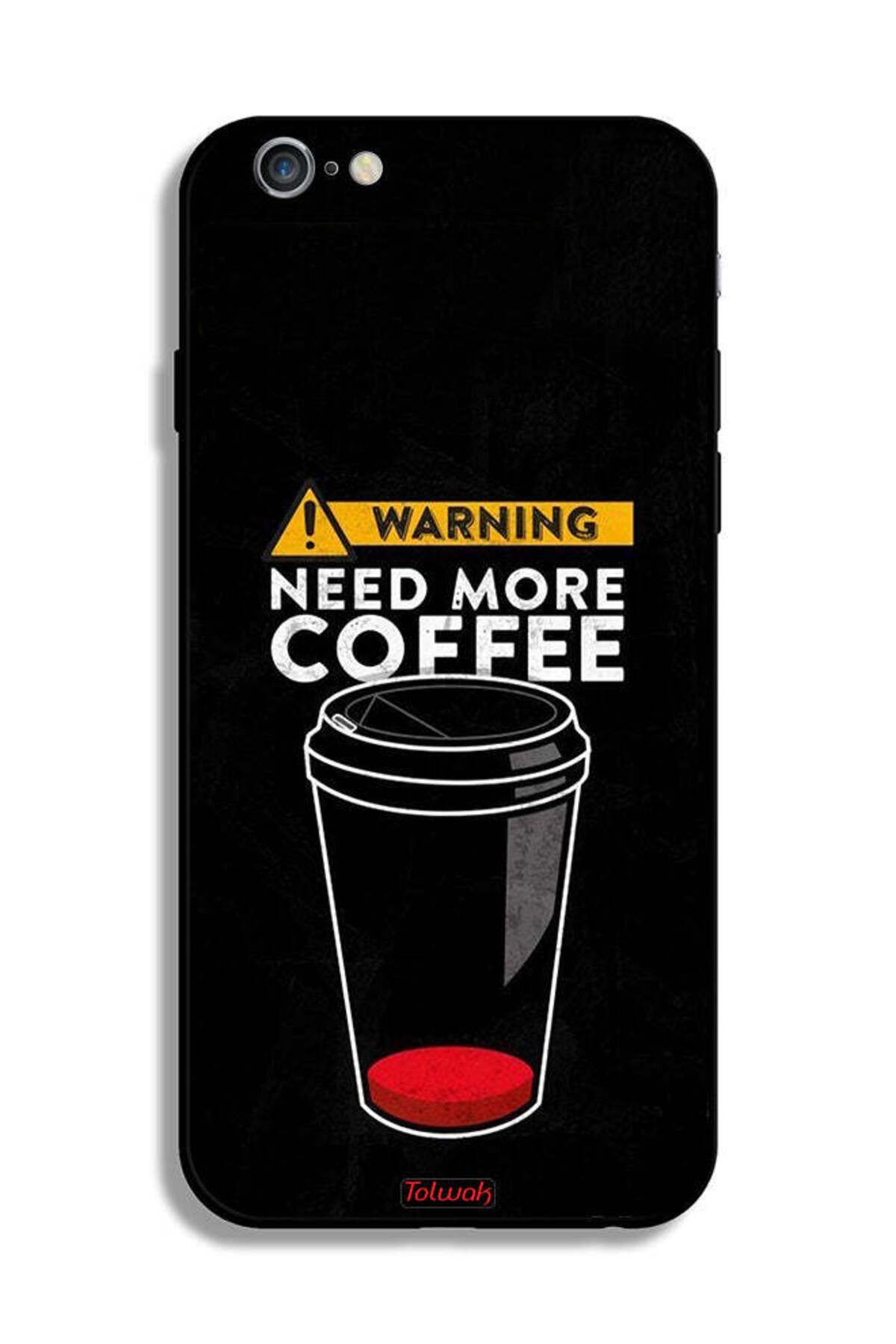 Tolwak-Apple iPhone 6 Plus/6s Plus Protective Case Need More Coffee 2