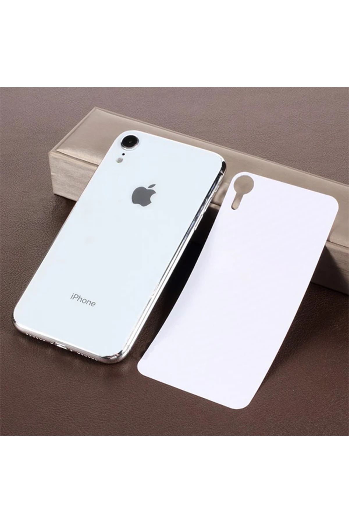 Marsilyan İphone Xr 6.1 Karbon Fiber Arka Kaplama Sticker-(5775) - MCT4610-9392