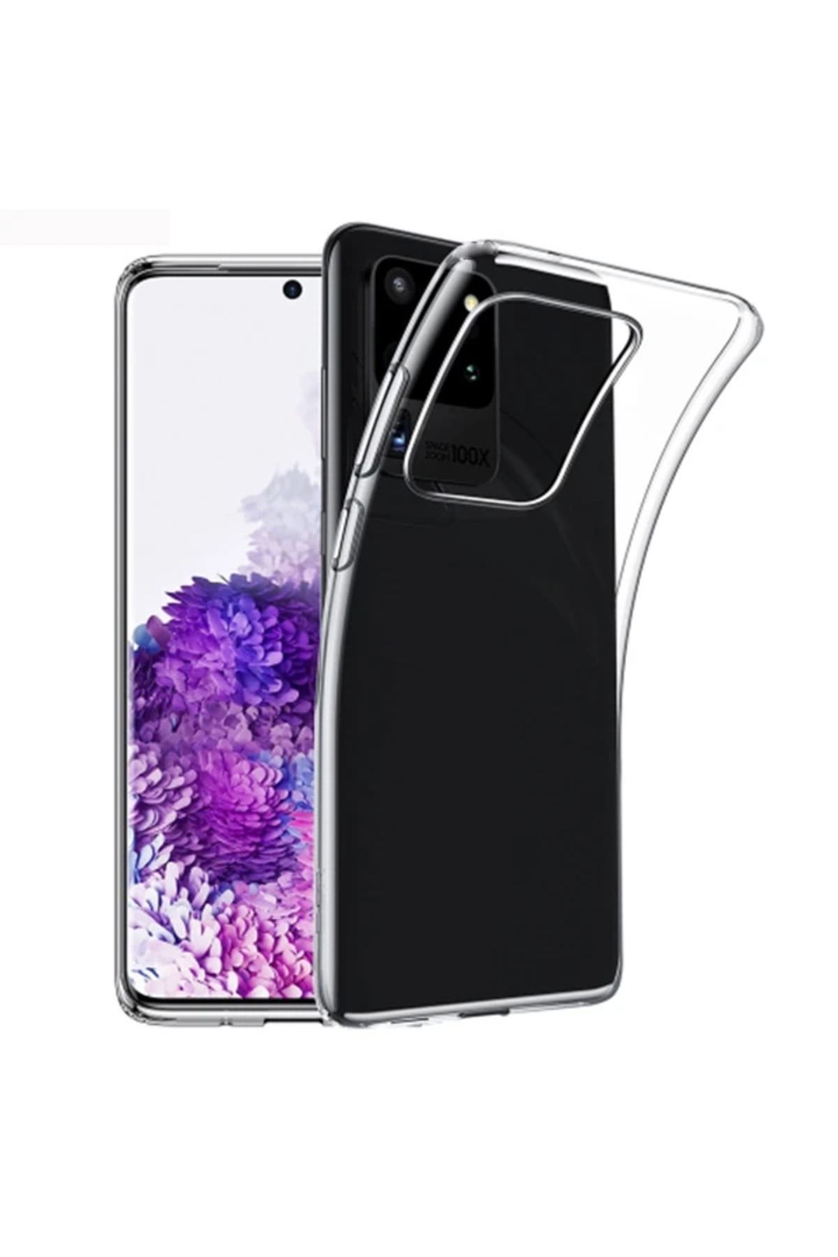 Marsilyan Ally Samsung Galaxy S20 Ultra Kamera Korumalı Silikon Kılıf-(5775) - MCT1396-3548