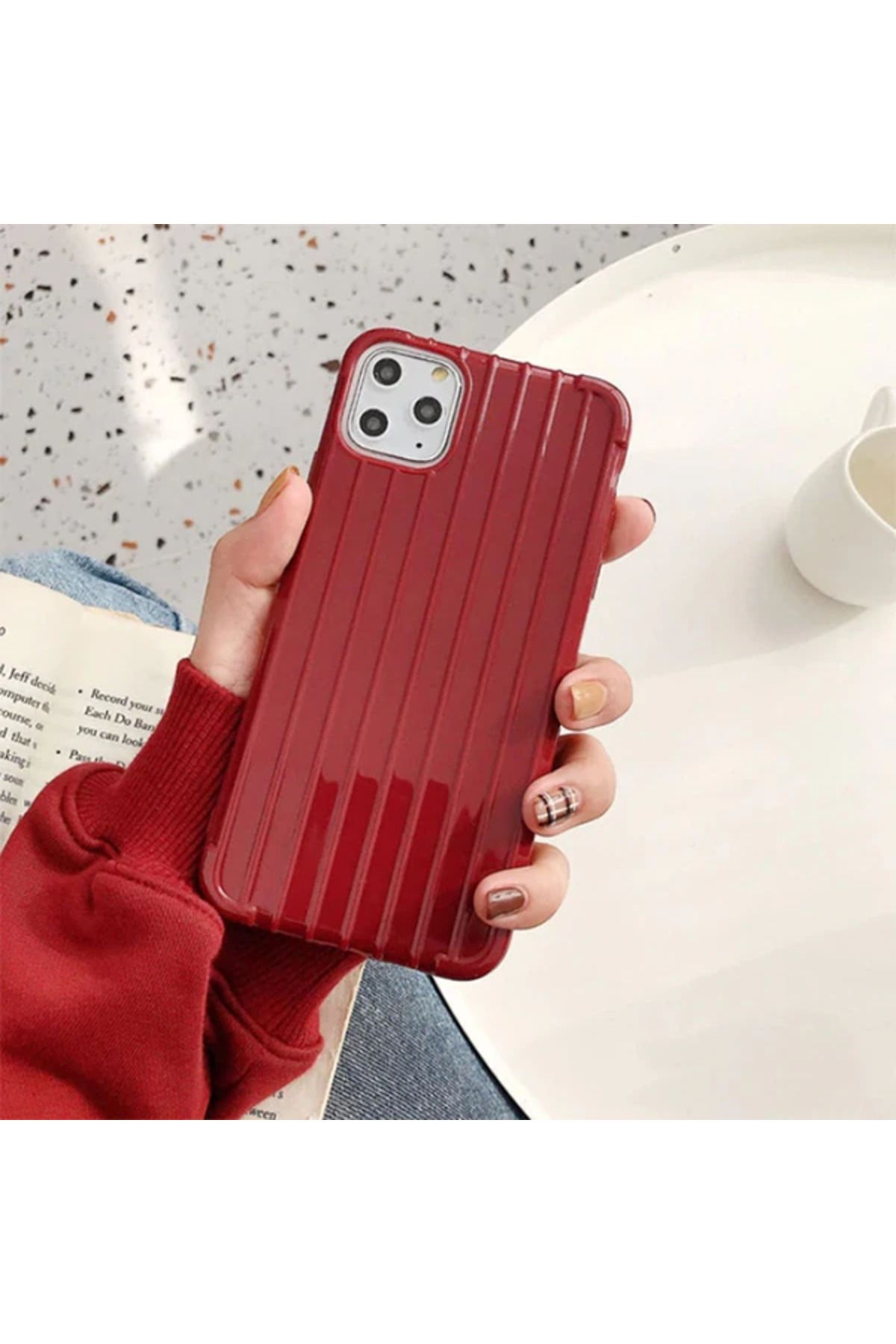 demila Ally İphone 11 Pro 5.8 İnch Trunk Lines ince Soft Silikon Kılıf-(5775) - MLA6729-4670
