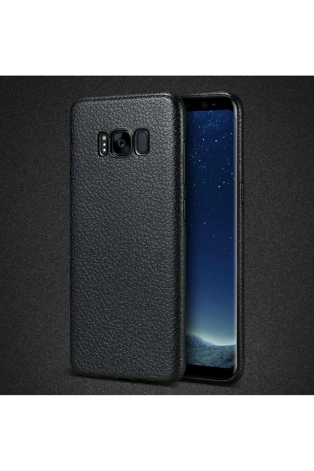 demila Ally SM Galaxy S8 Deri Dokulu Premium Soft Silikon Kılıf-(5775) - MLA2754-4725