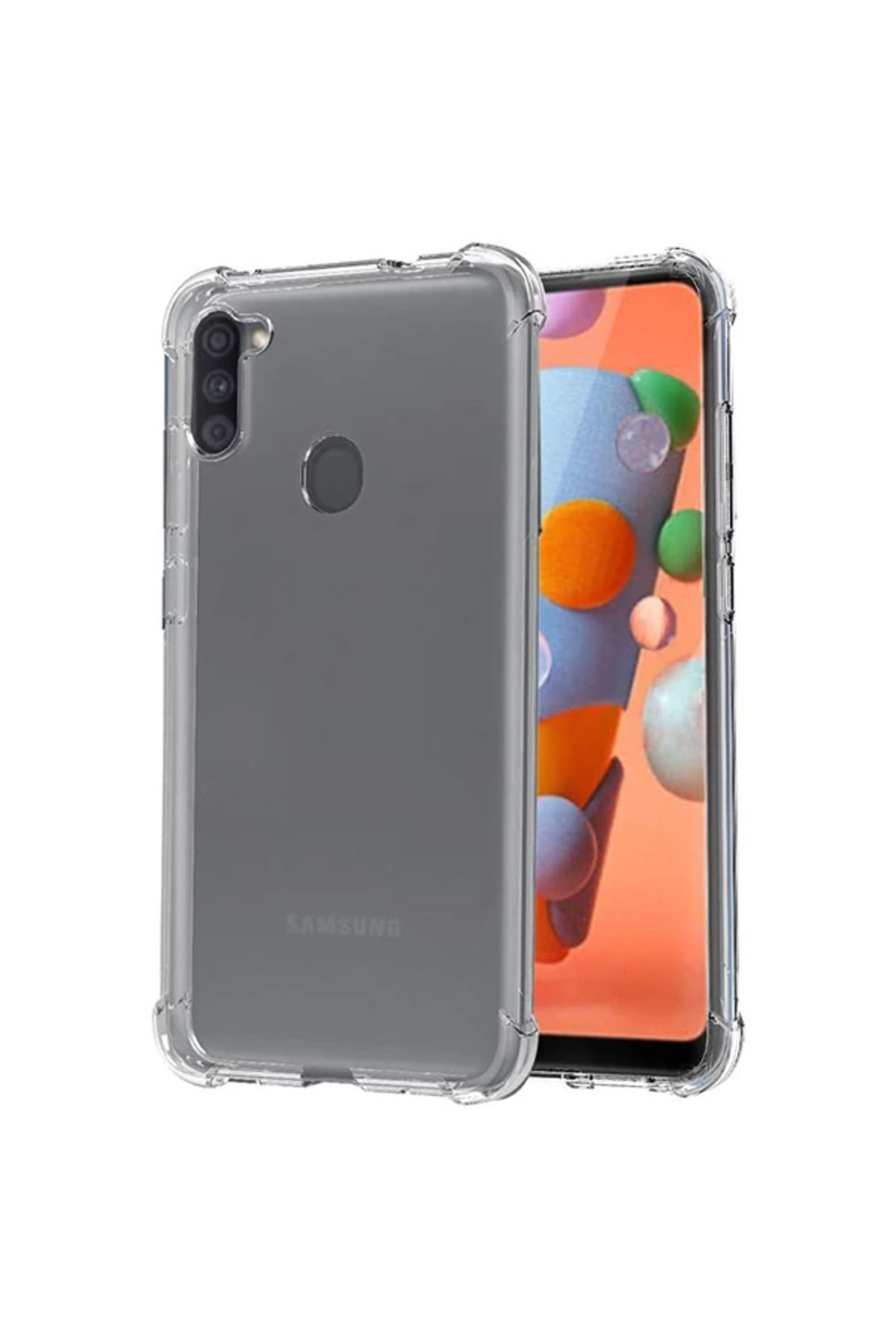 gizmurstore ALLY SM Galaxy M11/A11 Anti-Drop Darbe Emici Silikon kılıf Shockproof kılıf-(577 - GMS6313-8069
