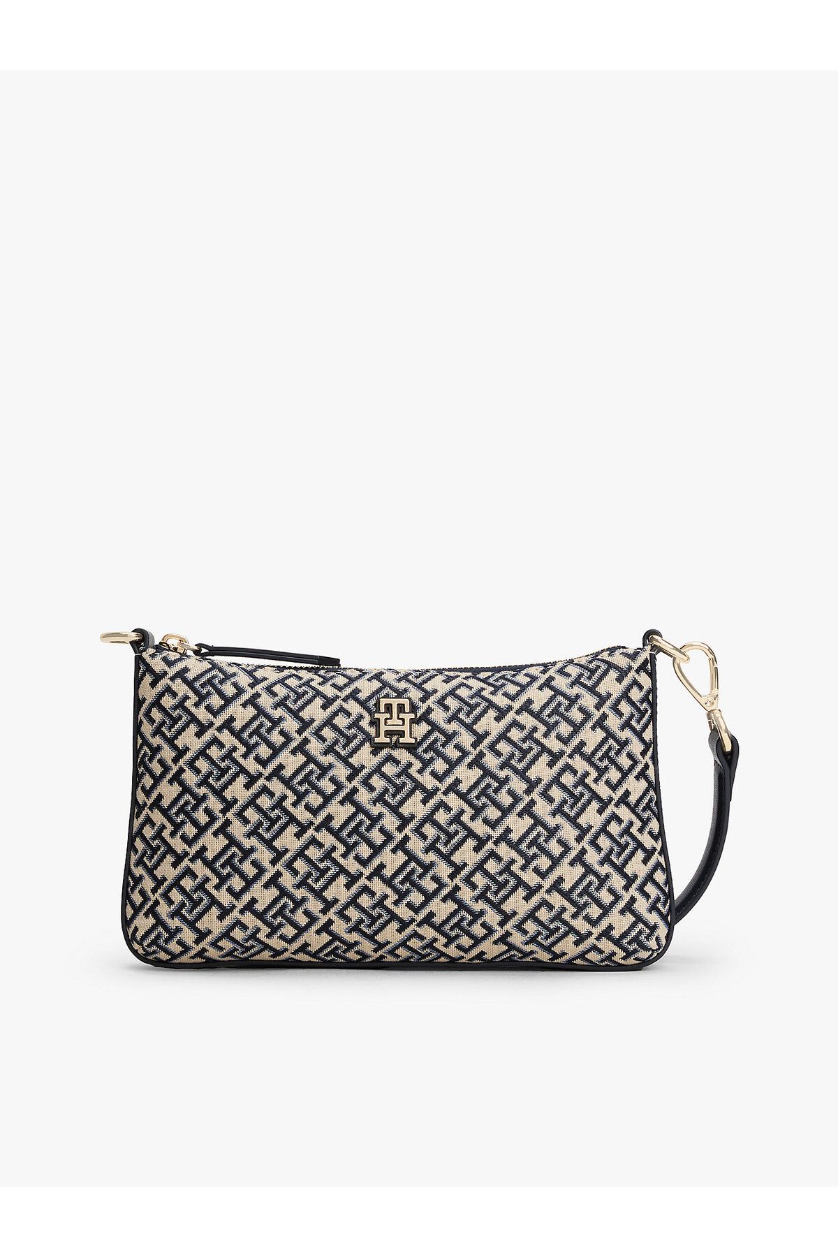 Tommy Hilfiger TH Monogram Jacquard Shoulder Pouch Bag