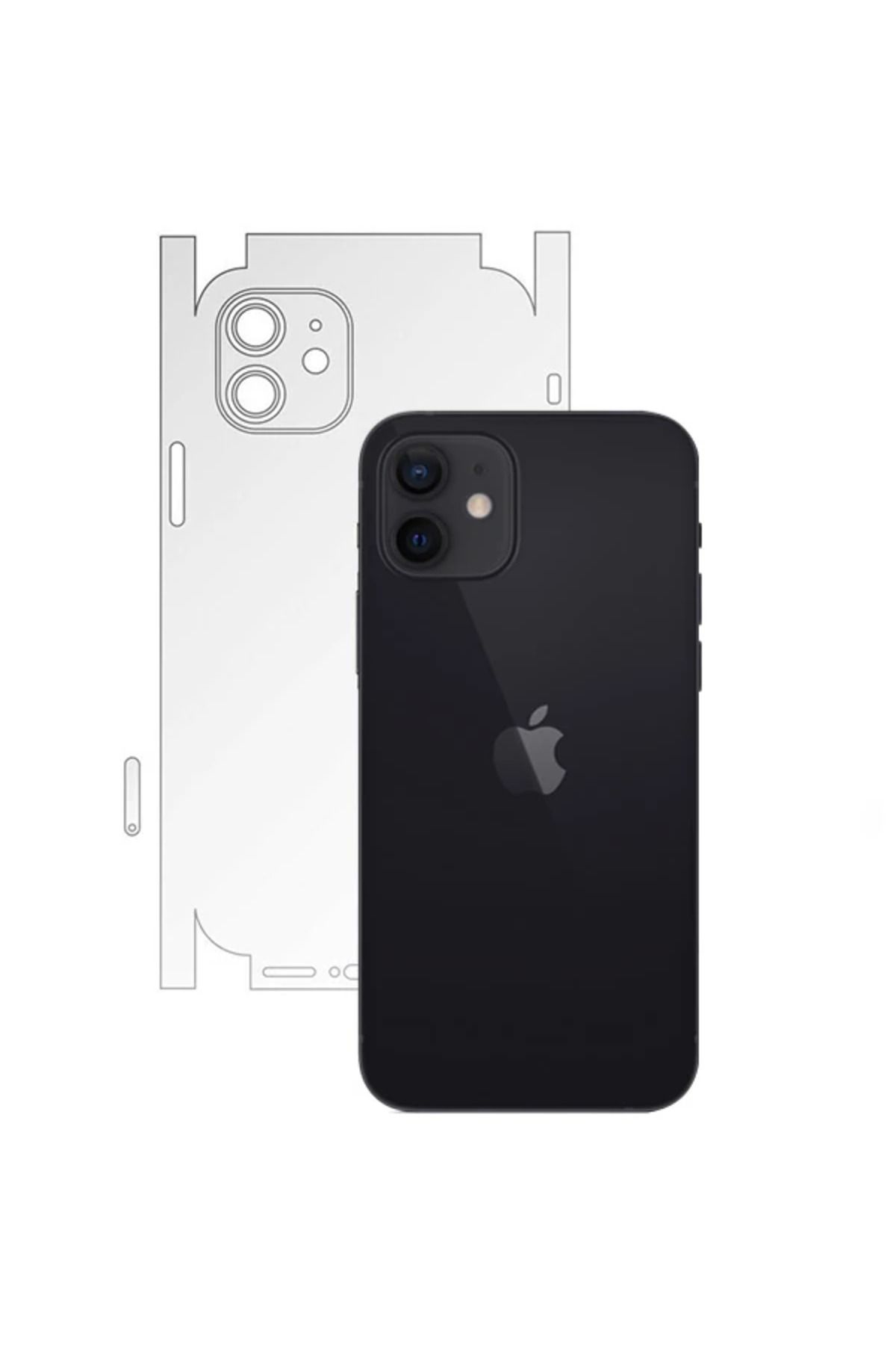 demila İPhone 12 6.1 Hidrojel Hayalet Arka Yan Tam Kaplama Koruyucu Film-(5775) - MLA3775-4588