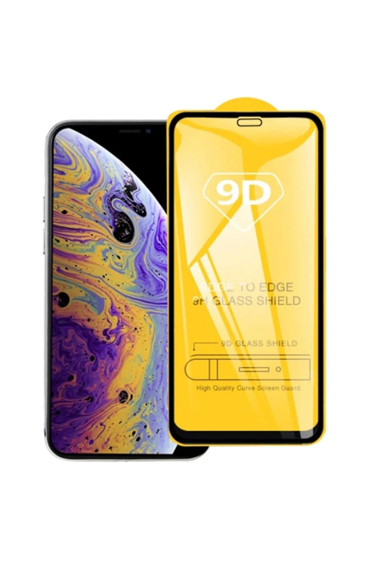Marsilyan ALLY İPhone 11 Pro Max /XS Max 6.5 9D Full Glue Tempered Cam Ekran Koruyucu-(5775) - MCT2189-2013