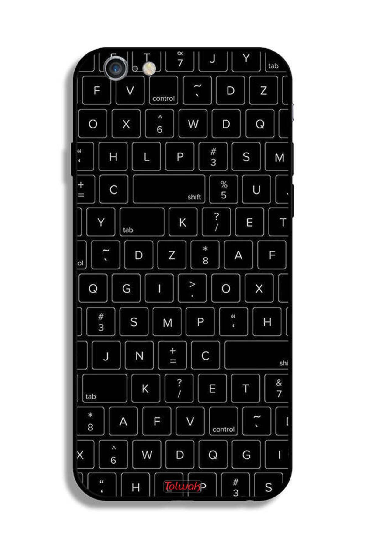 Tolwak-Apple iPhone 6 Plus/6s Plus Protective Case Random Keyboard Keys Pattern 2