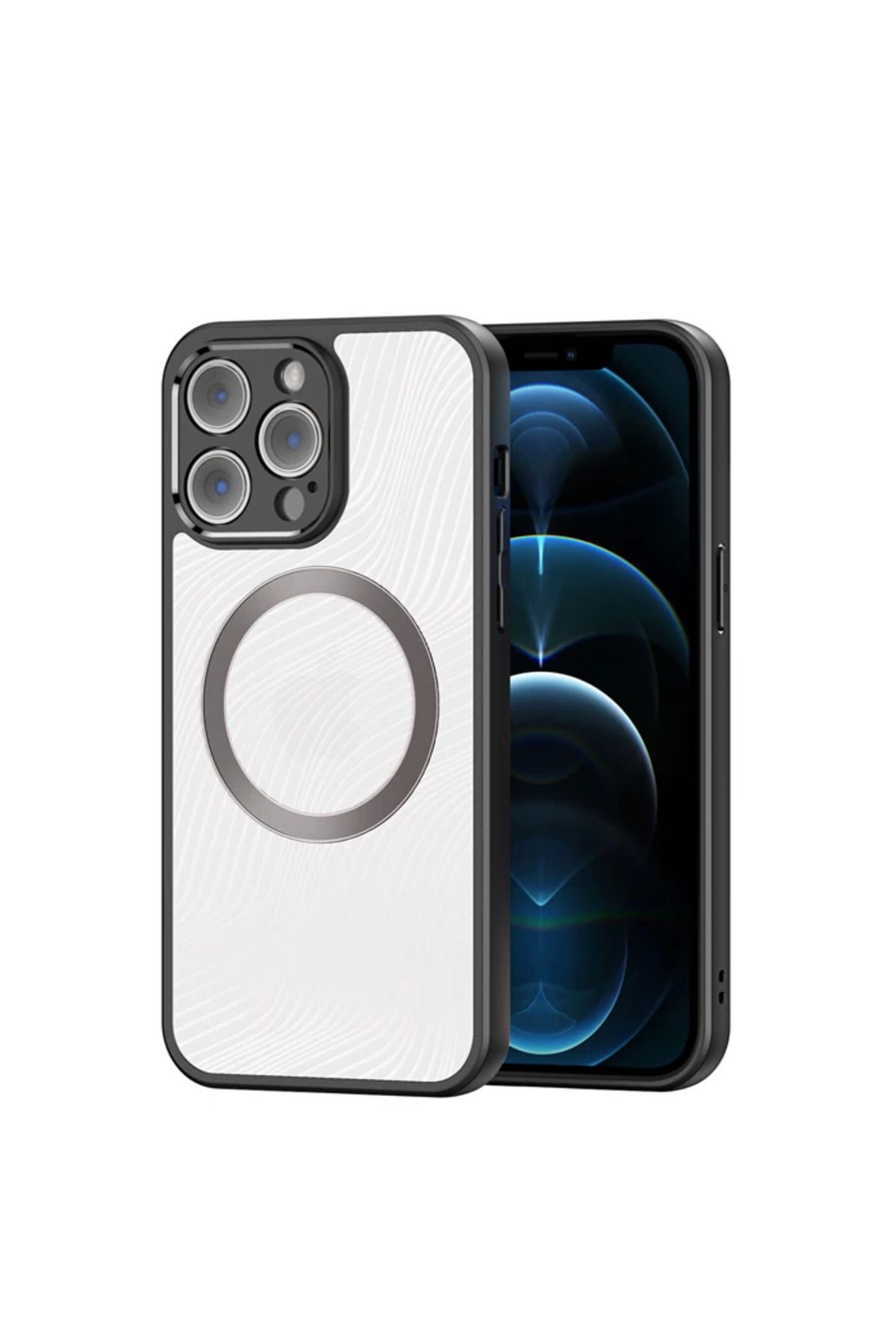 demila Dux Ducis iPhone 12 Pro Max Aimo Series Mag Safe Premium Buzlu Sert PC-TPU Kılıf-( - MLA7764-1186