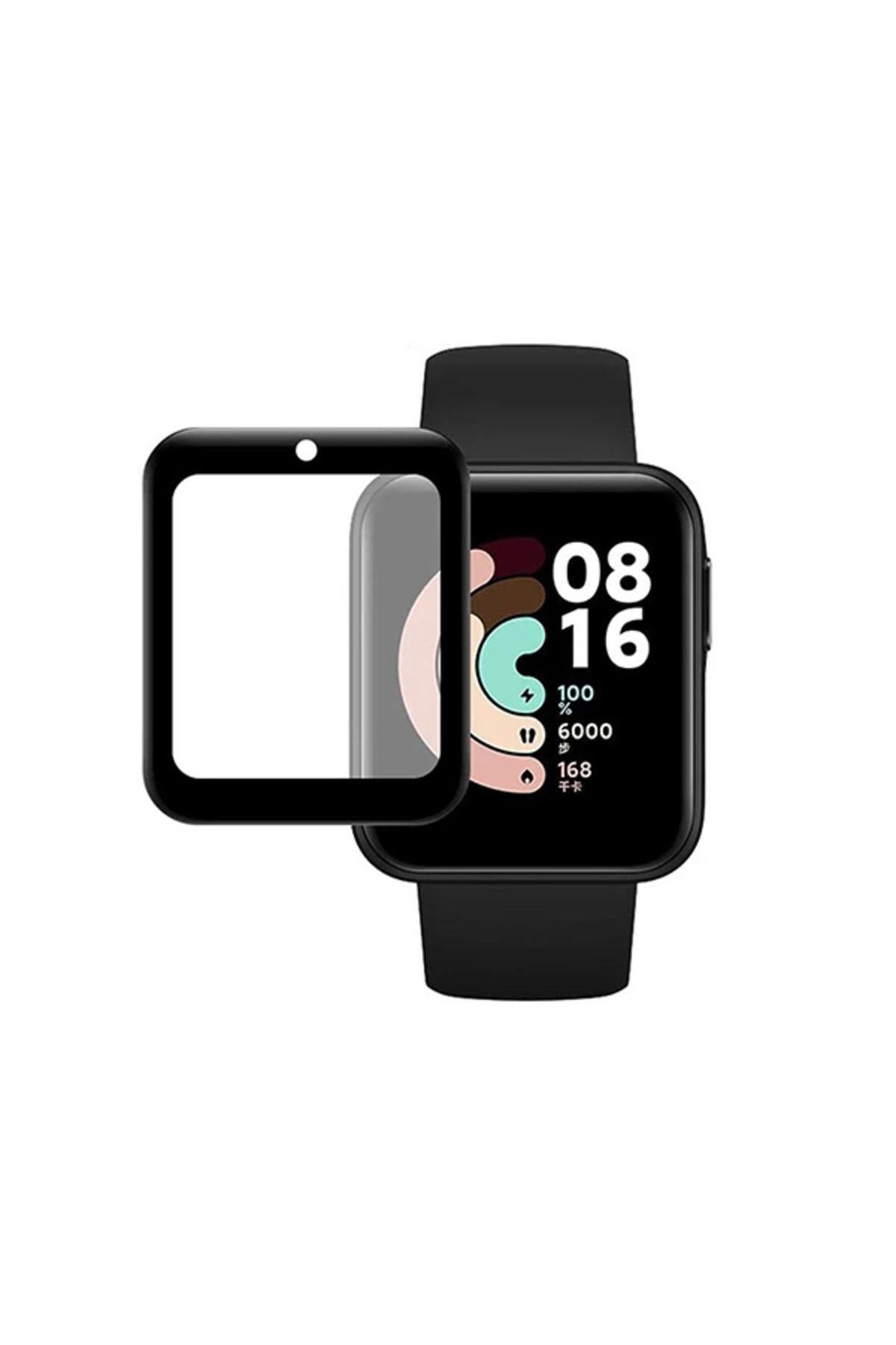LaCend Xiaomi Mi Watch Lite 3D Full Kavisli PMMA Cam Ekran Koruyucu-(5775) - LC7489-9289