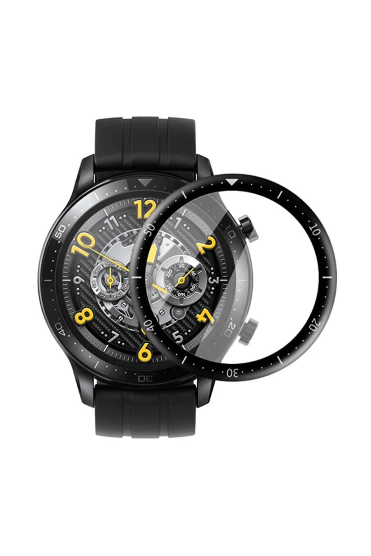 Marsilyan Realme Watch S Pro 3D PC+PMMA HD Ekran Koruyucu Full Kaplama-(5775) - MCT8553-4056