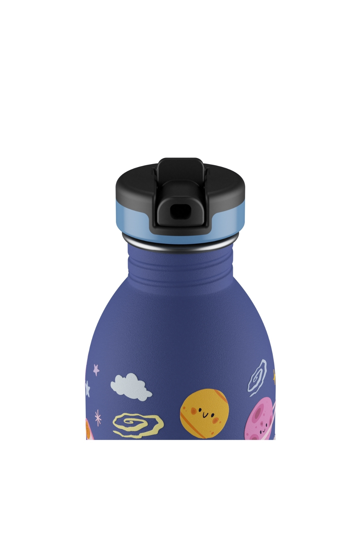 24 Bottles Kids Bottle Space Friends Pipetli Paslanmaz Çelik Çocuk Su Matarası 500 ml fotoğrafı 2 (önizleme)