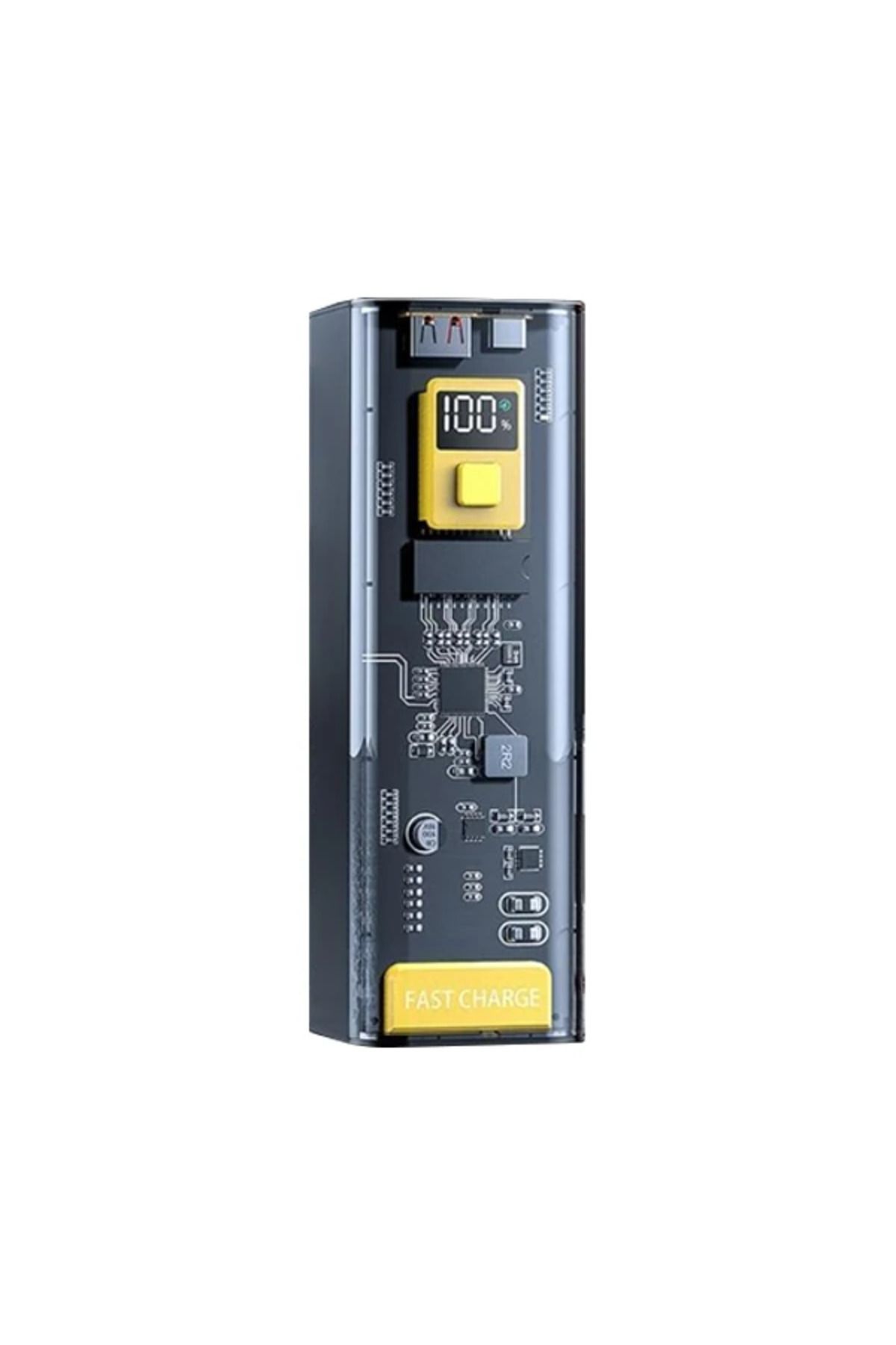 gizmurstore Ally 22.5W PD 30000 mAh Transparan Led Göstergeli Powerbank-(5775) - GMS1404-1023