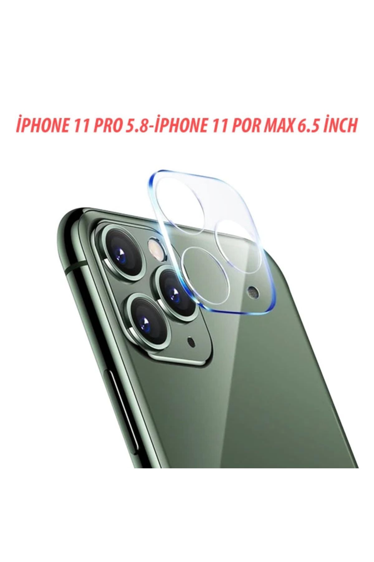 Marsilyan iPhone 11 Pro 11 Pro Max Full Tempered Kamera Koruyucu Kırılmaz Cam-(5775) - MCT3745-2510