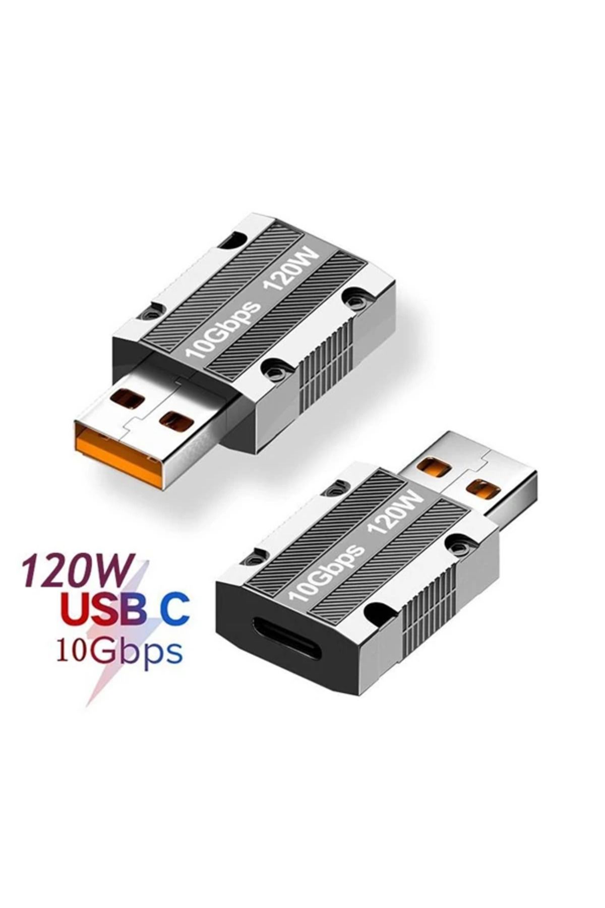 gizmurstore ALLY Macbook iPad 120W 10Gbps Type-C to USB OTG Adaptör Çevirici-(5775) - GMS8288-1738