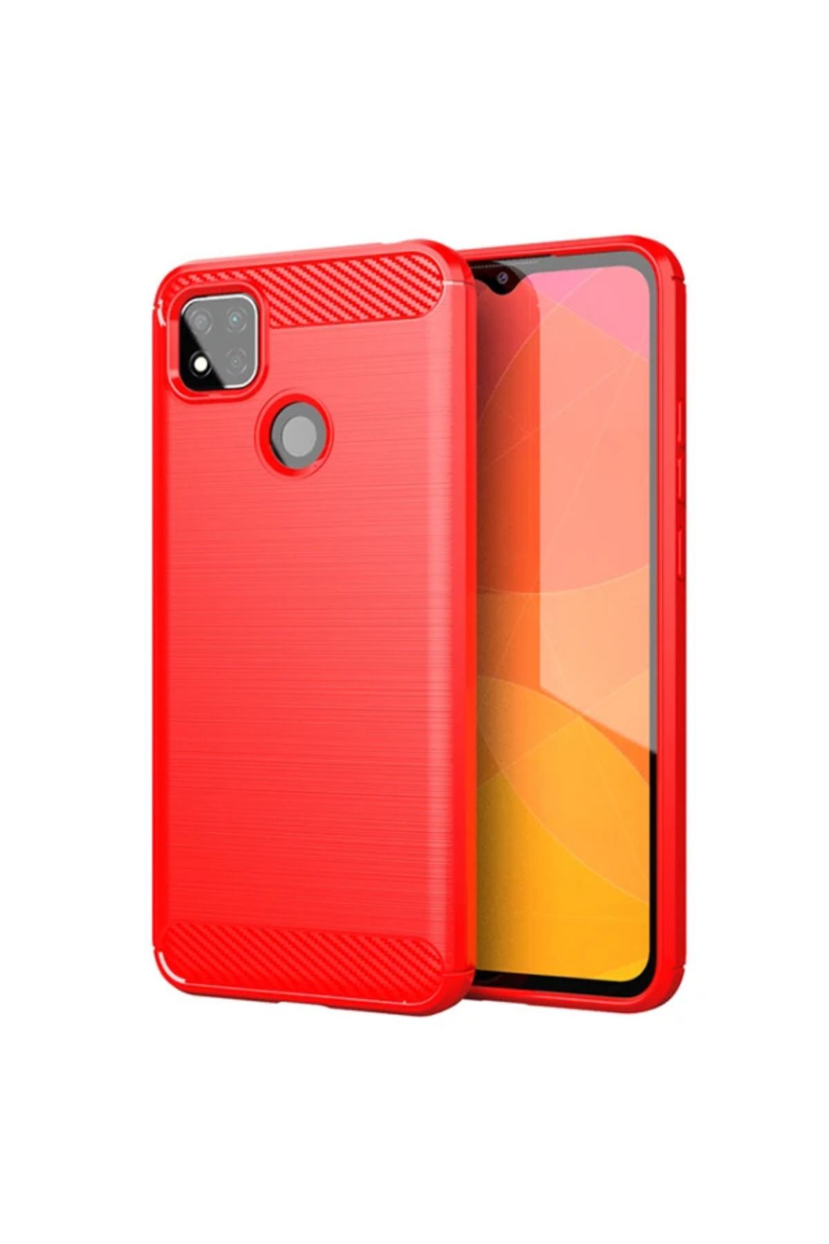 demila ALLY Xiaomi Redmi 9C Brushed Carbon Fiber Silikon Kılıf-(5775) - MLA9922-4810