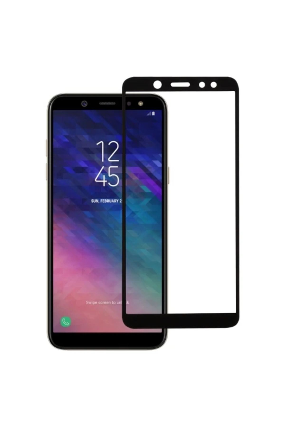 ONE SM Galaxy J6 2018A6 2018 İçin 3d Full Kırılmaz Cam Ekran Koruyucu-(5775) - CDY7163-2687