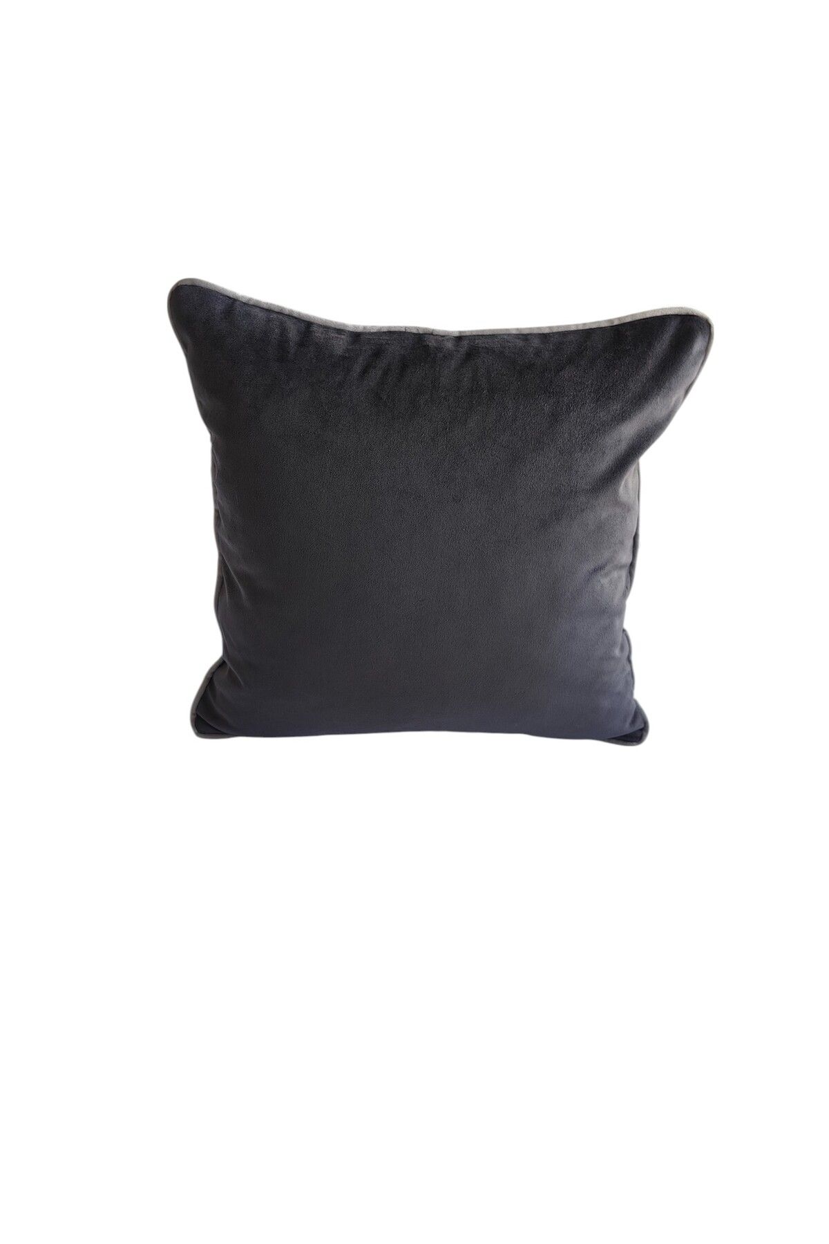 HHKARTS Kadife Biyeli Kırlent Kılıfı 40x40