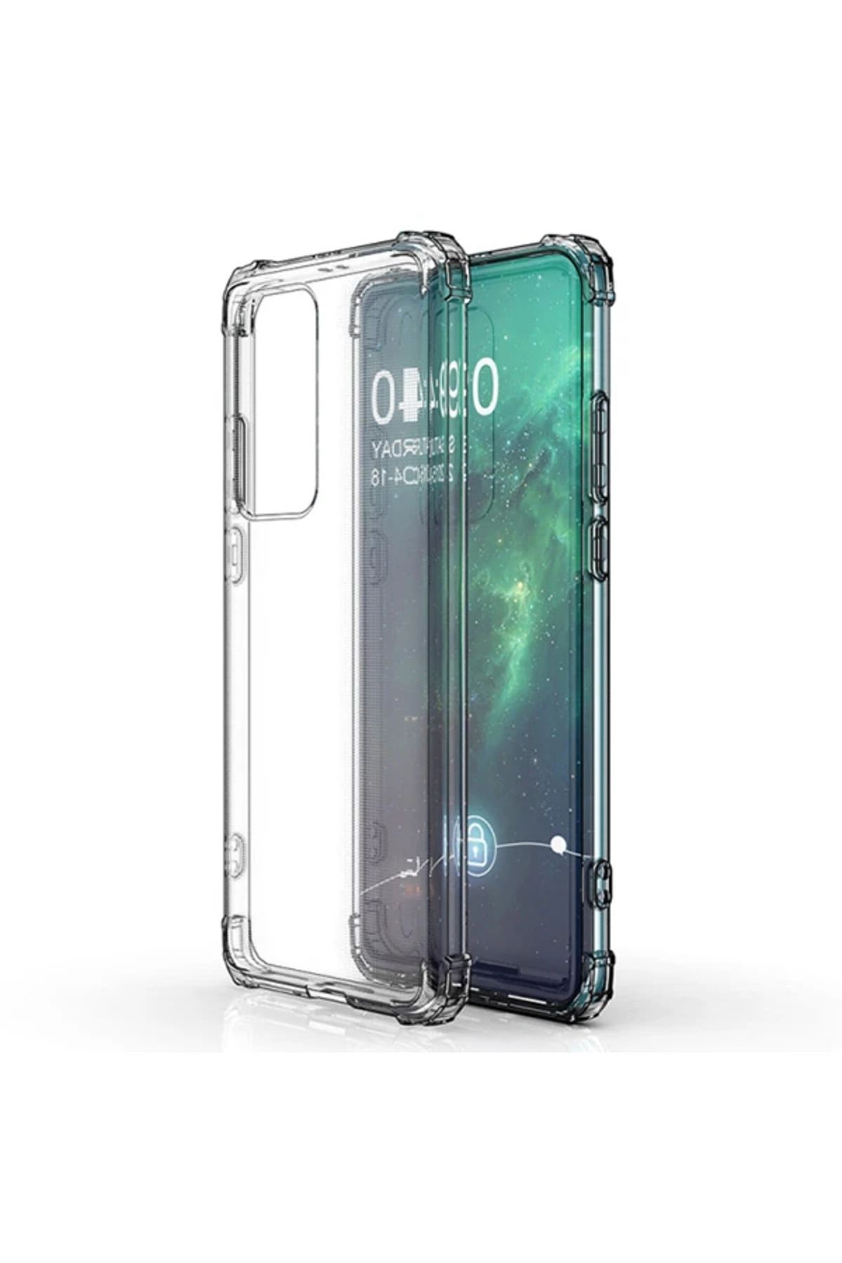 demila Huawei P40 Pro+Plus Anti-Drop Darbe Emici Silikon kılıf Shockproof kılıf-(5775) - MLA6693-5190