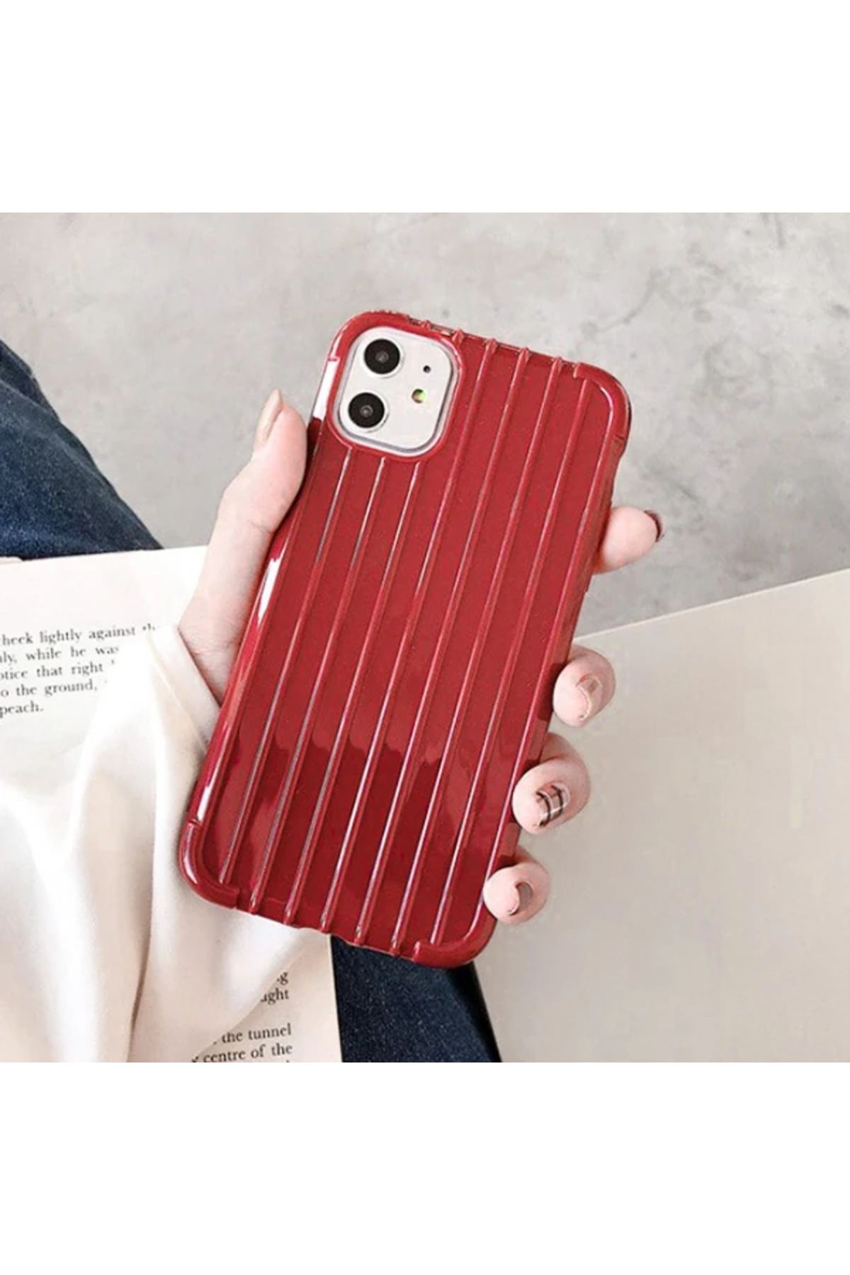 mudikonsept Ally İPhone 11 6.1 İnch Trunk Lines ince Soft Silikon Kılıf-(5775) - MDE1568-7327