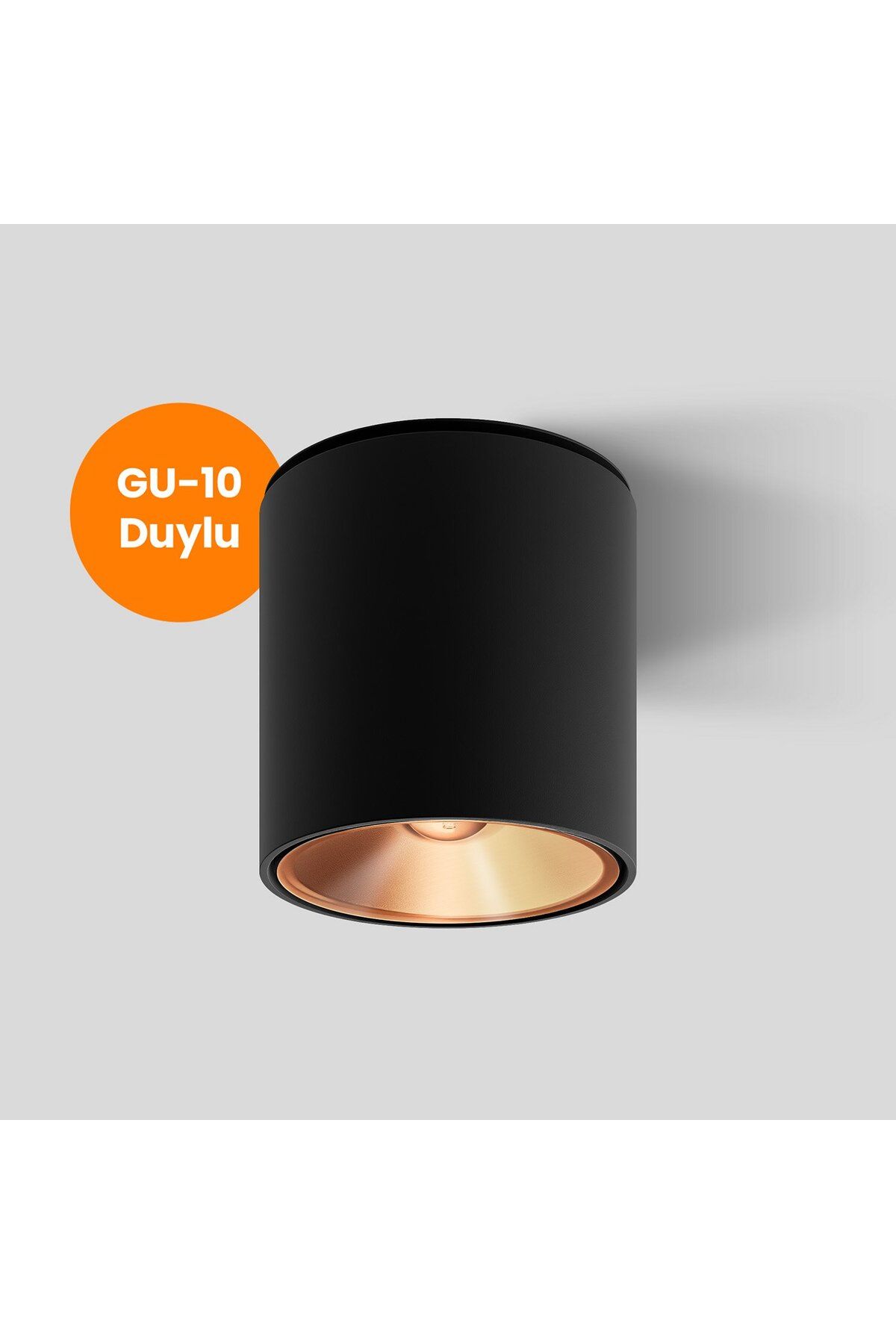 MAXLED Silindir Dekoratif Armatür (Siyah-Rose) Maxled MX-3502