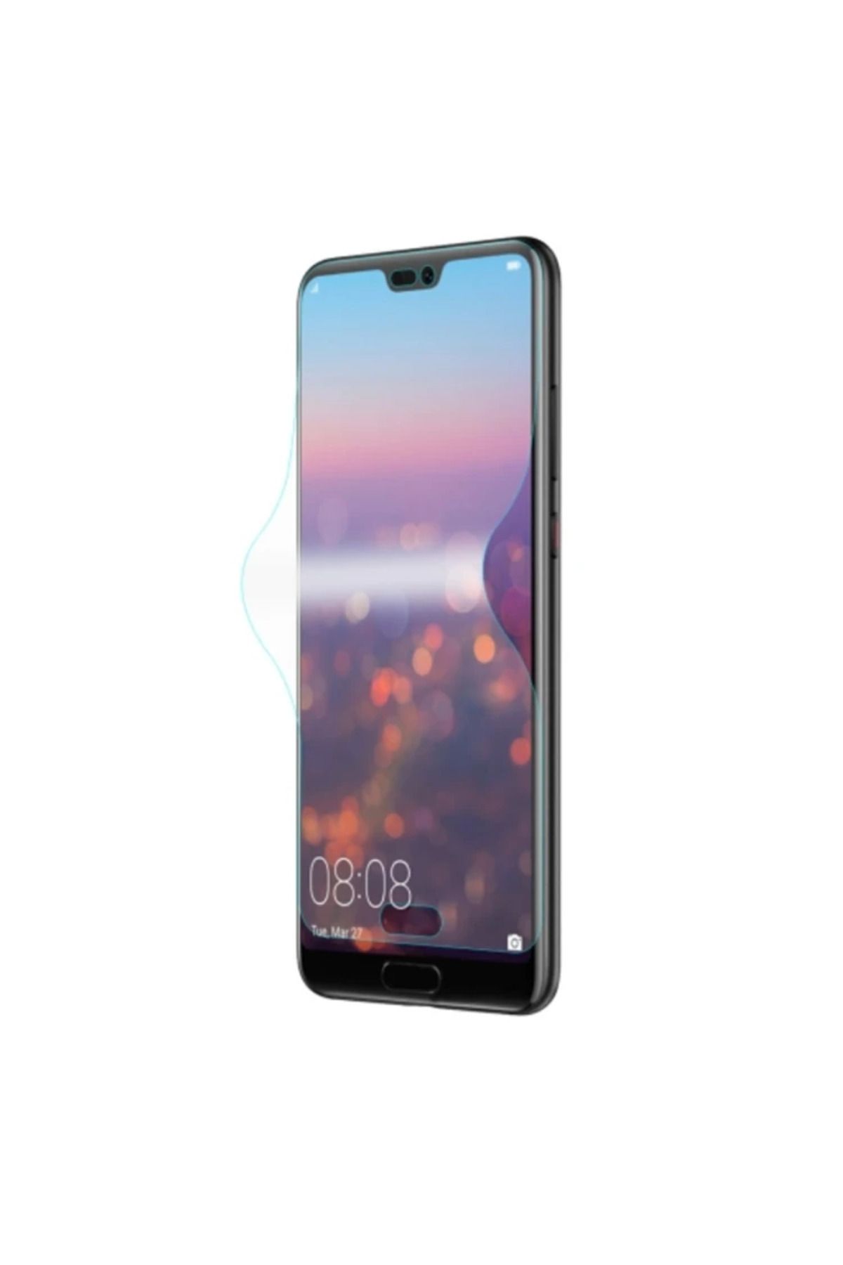 Marsilyan Huawei P20 3d Nano Tpu Şeffaf Full Ekran Koruyucu-(5775) - MCT8296-1043