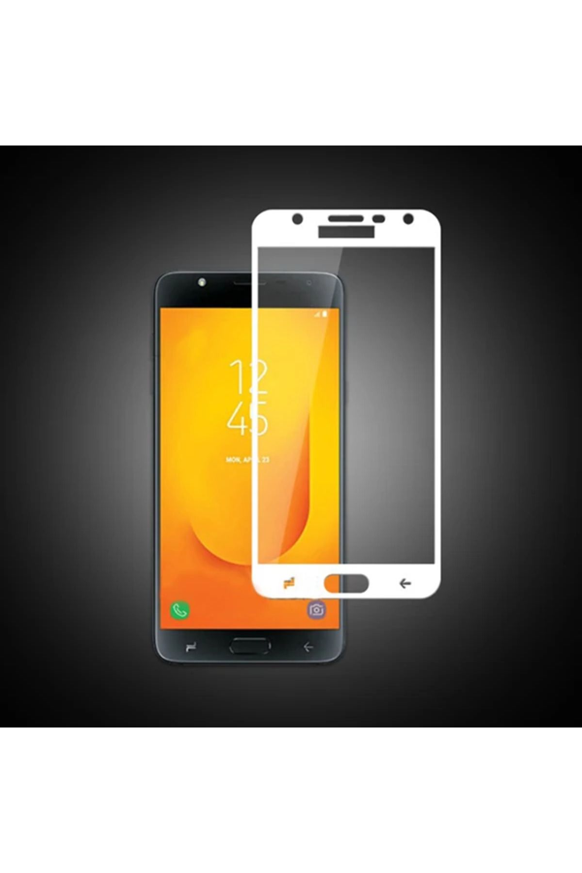 mudikonsept SM Galaxy J7 Duo J720 İçin Full Kaplama Kırılmaz Cam Ekran Koruyucu-(5775) - MDE7381-6854