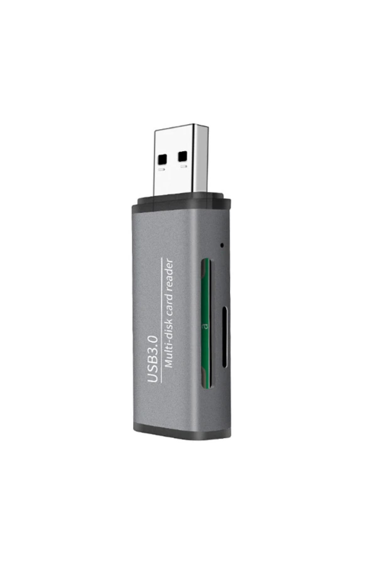 LaCend ADS-105 USB 3.0 Hızlı Card Reader SD/TF Hafıza Kart Okuyucu-(5775) - LC4551-2810