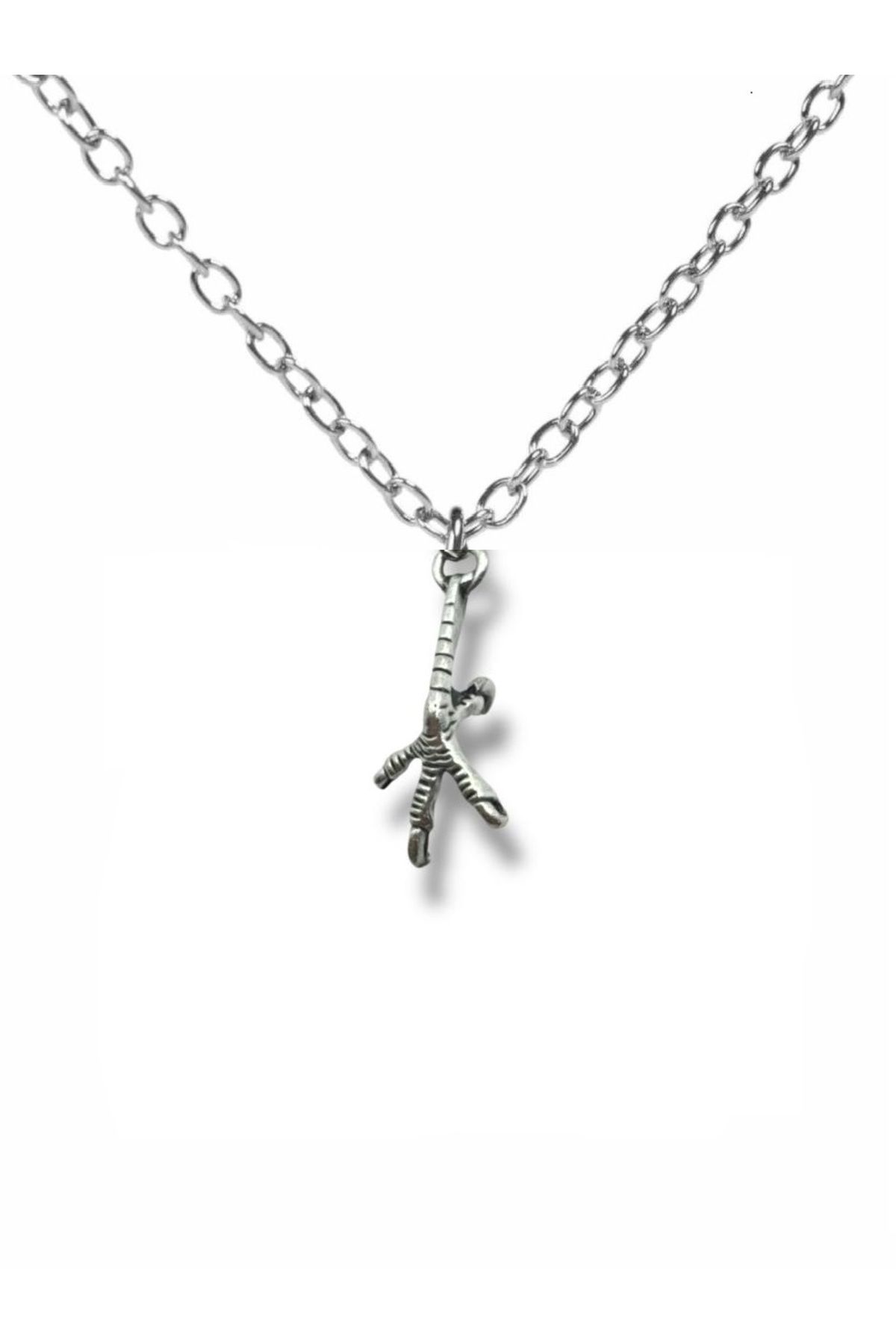 Herşey Nota Claw Charm – Tavuk Pençesi Figürlü Unisex Kolye (60 cm Zincirli)