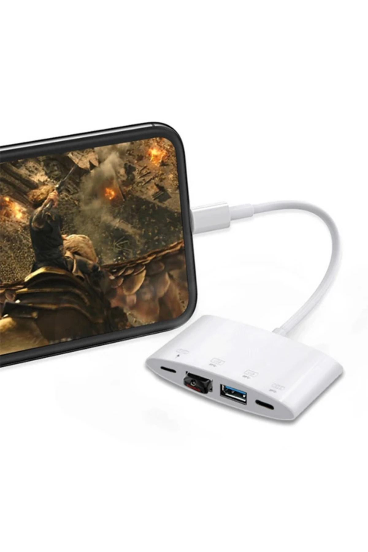 Marsilyan Ally NK-1040 4in1 İPhone Lightning To Usb Kamera Adaptörü-(5775) - MCT9186-7474