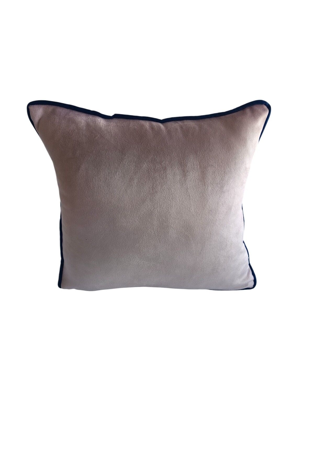 HHKARTS Kadife Biyeli Kırlent Kılıfı 40x40