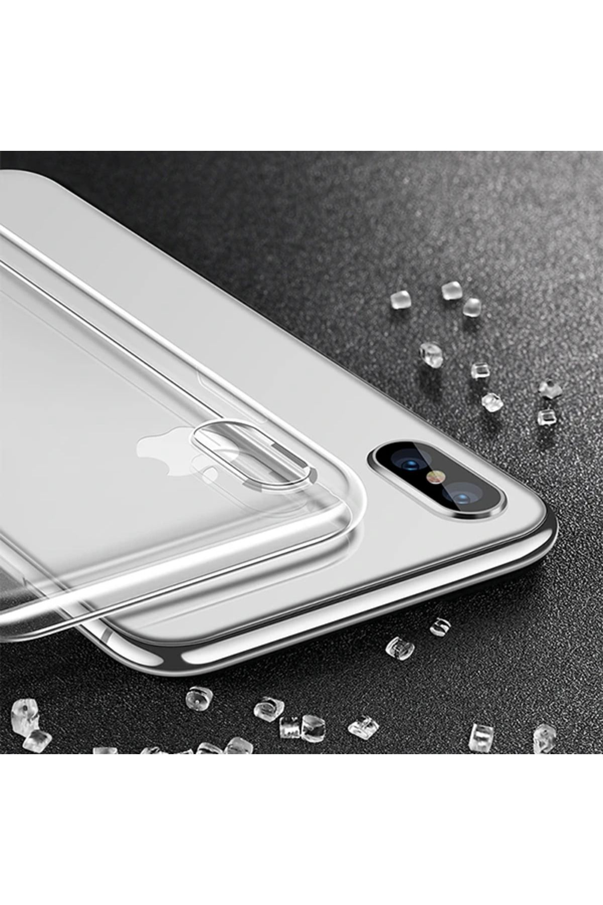 Marsilyan İPhone XR 6.1inch Kamera Korumalı Ultra Slim Soft Silikon Kılıf-(5775) - MCT7658-6904