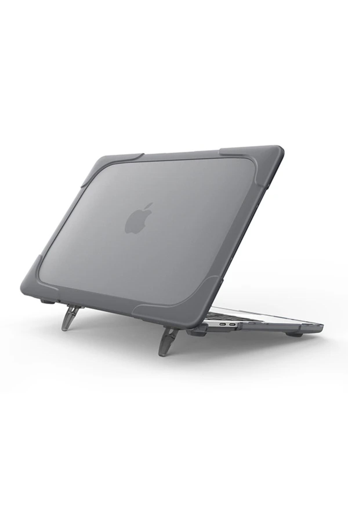 demila Macbook Air 13A1369A1466 Şeffaf Standlı Koruyucu Kılıf-(5775) - MLA7642-9030